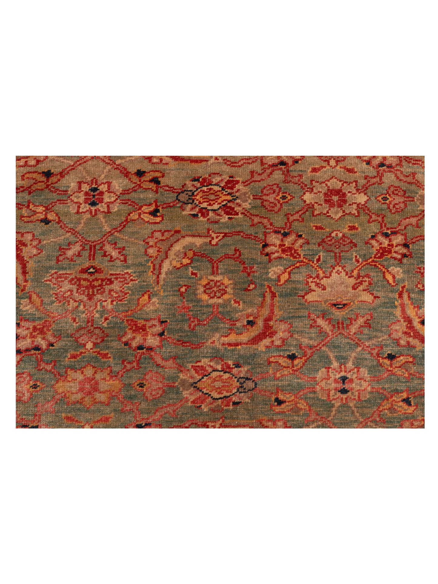Antique Loom 147358 Blue Beige 6.7x8.1 Hand Knotted Rug
