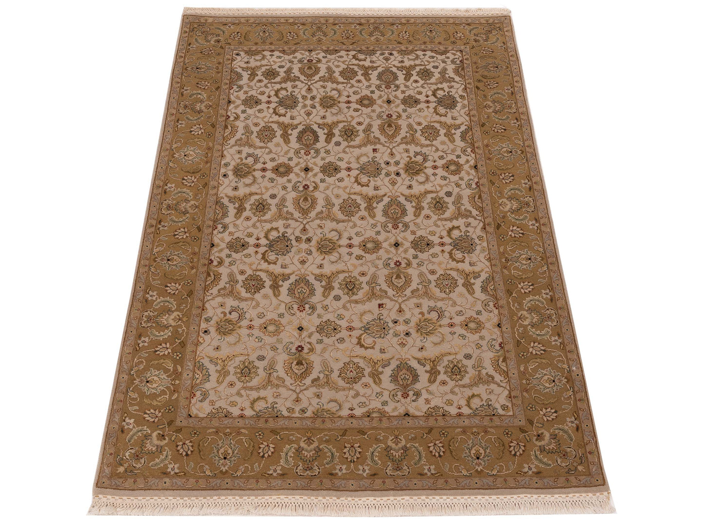 Imperial Silk 145058 Ivory Gold 4.2x6.2 Hand Knotted Rug