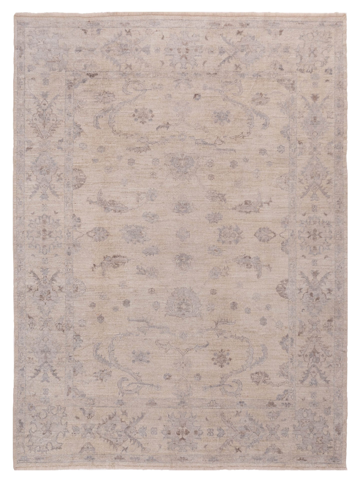 Anadol Angora Oushak  Ivory Ivory Traditional