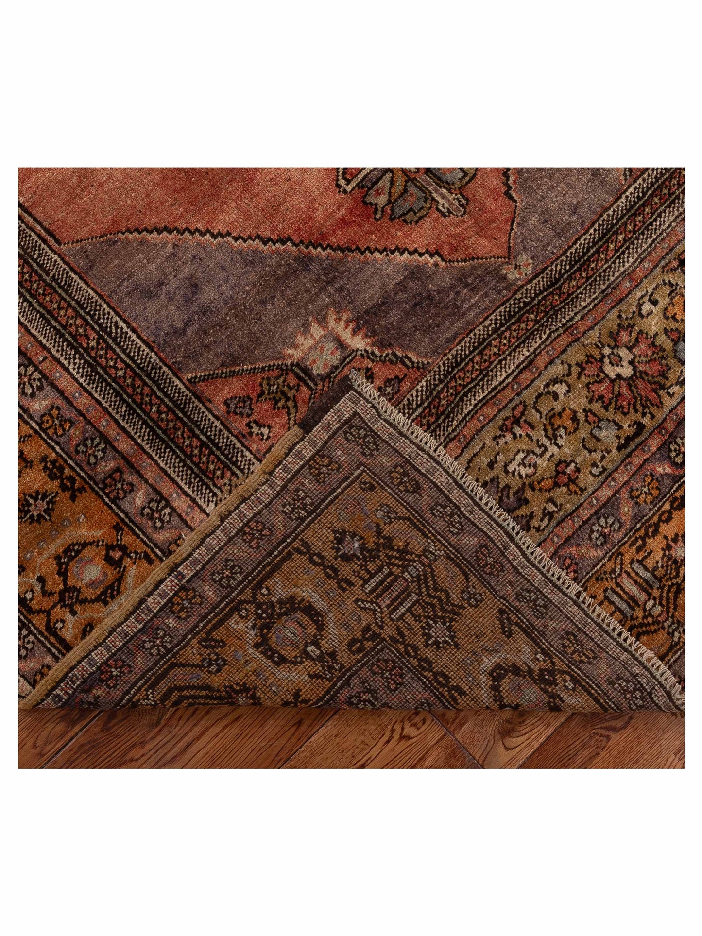 Old Anatolian 154131 Rust Gold 5.10x9.2 Hand Knotted Rug