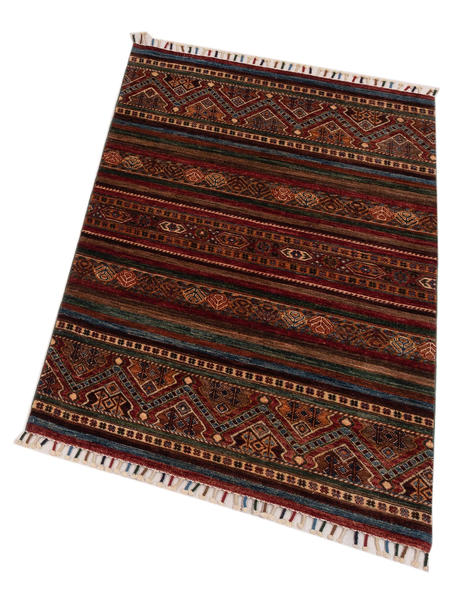 Khorjin 149120 Multi Multi 3.6x4.8 Hand Knotted Rug