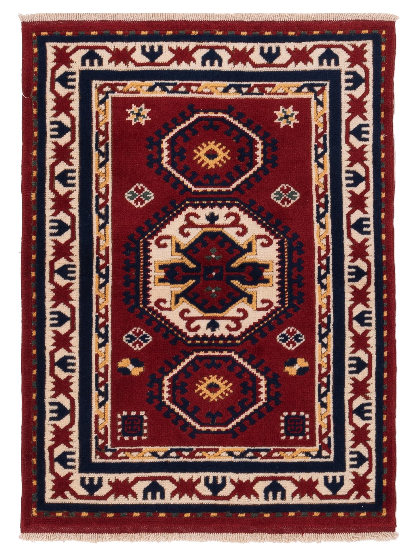 Pasha Turkish Shirwan  Red Ivory Traditional