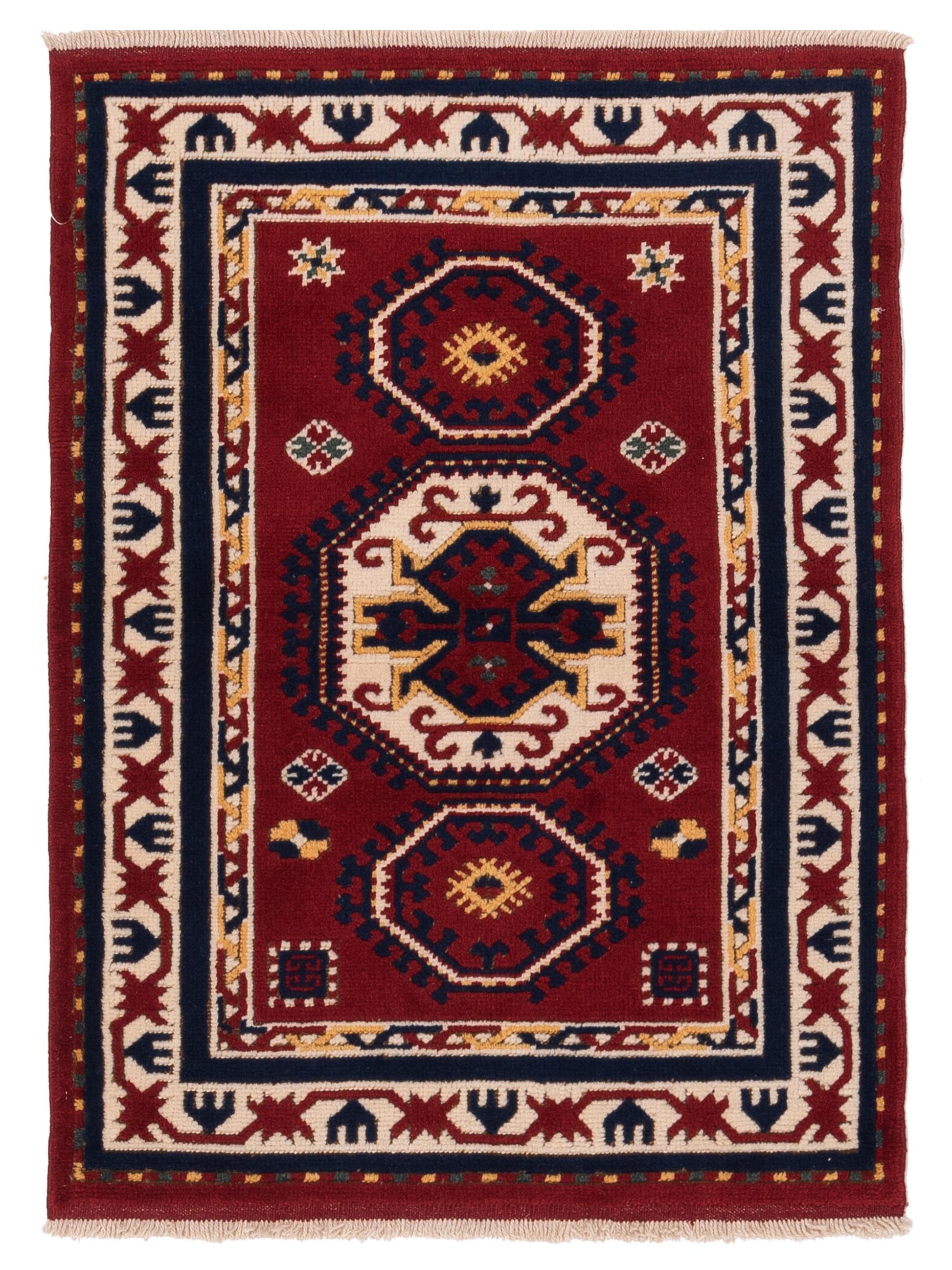 Pasha Turkish Shirwan  Red Ivory Traditional