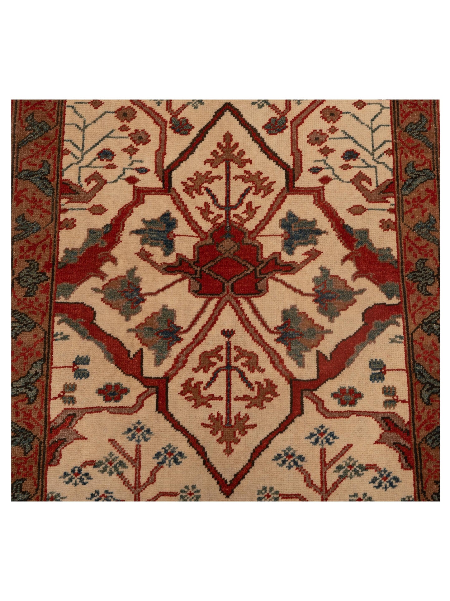 Antique Loom 148326 Ivory Gold 3.1x9.11 Hand Knotted Rug