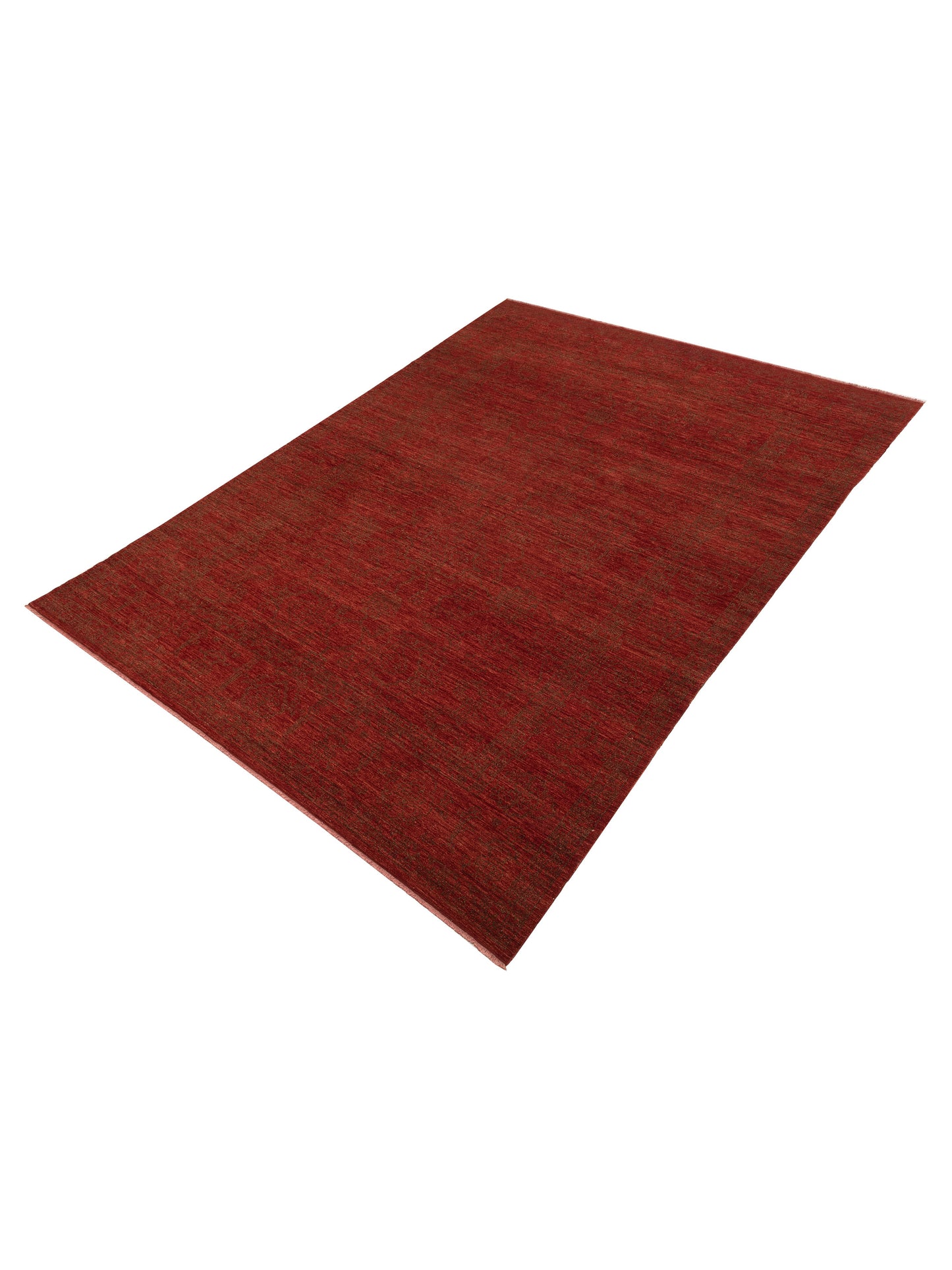 Defne Opal Red Dark Brown 10.2x13.8 Hand Knotted Rug