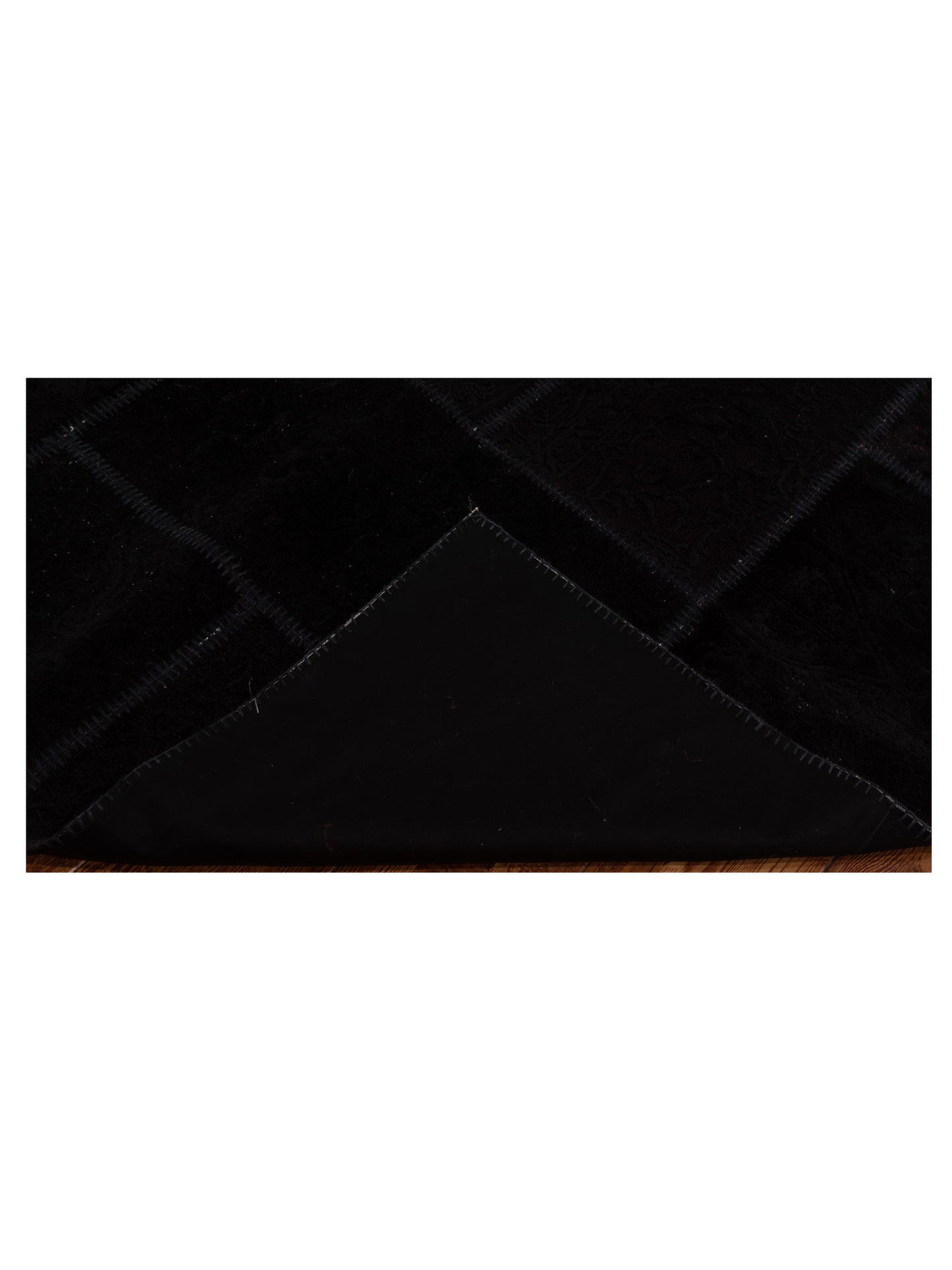 Turkish Vestige Patchwork 109492 Black 6.6x9.10 Hand Knotted Rug
