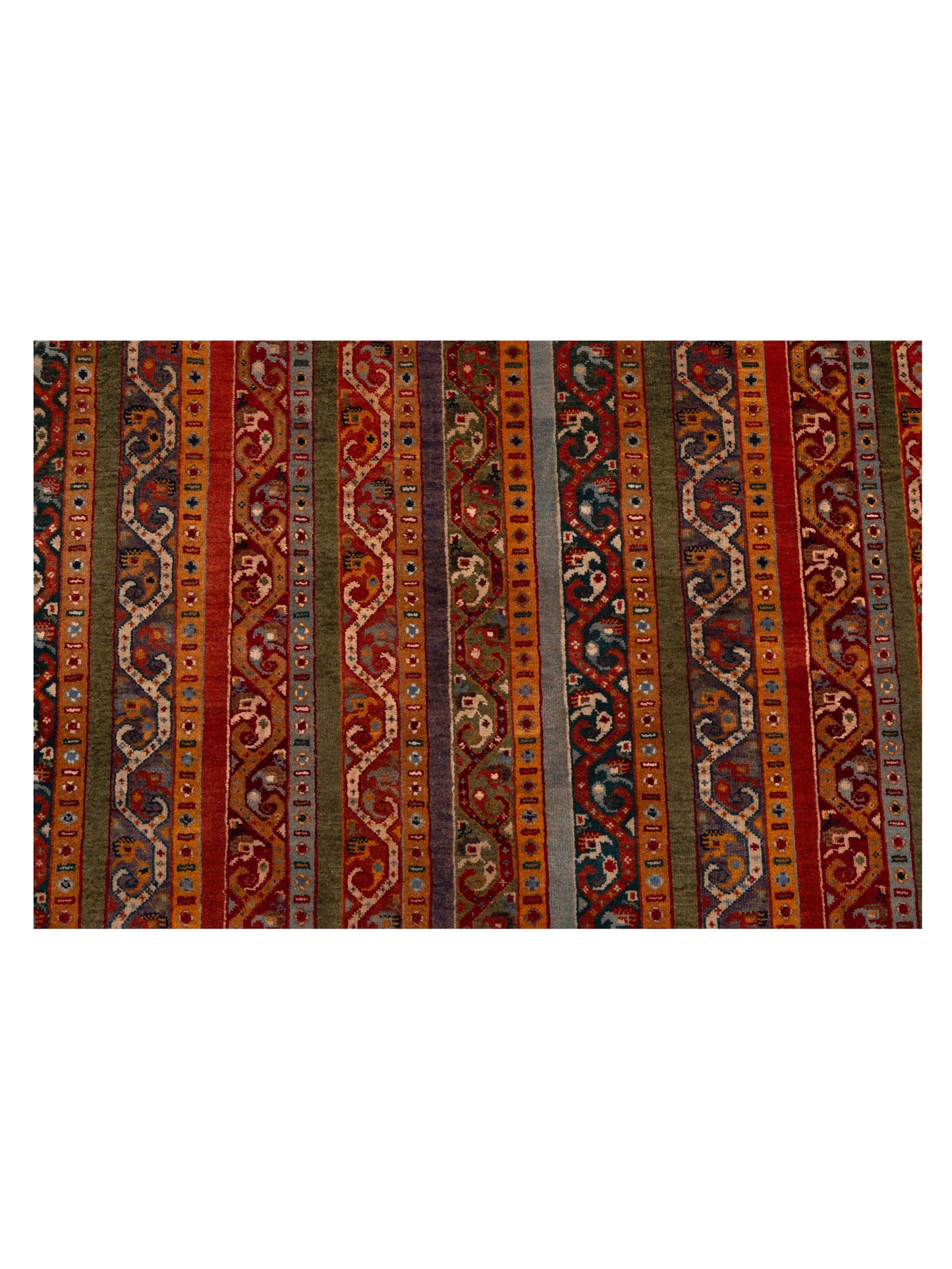 Shawl 112856 Multi 5.8x7.10 Hand Knotted Rug