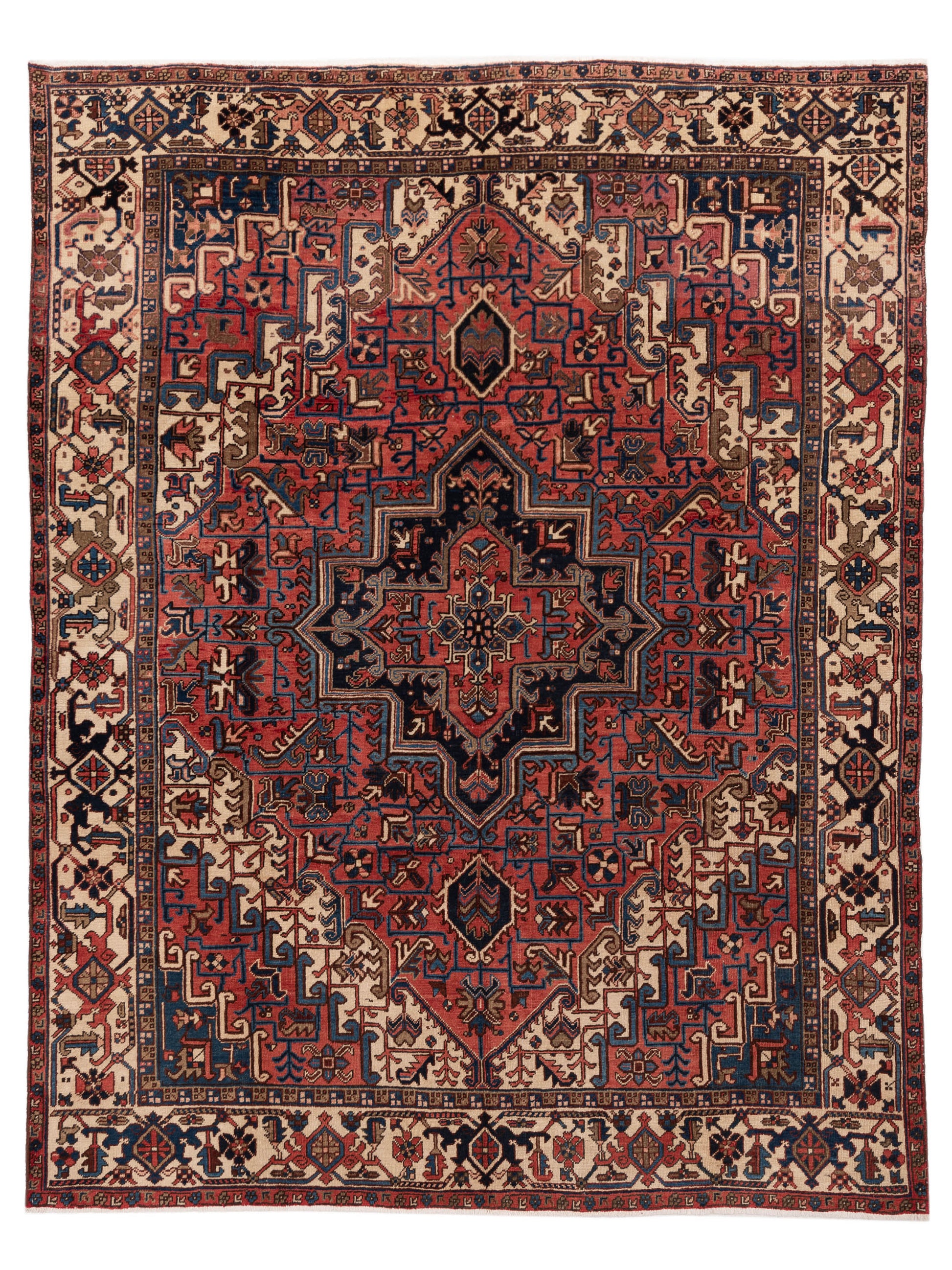 Pasha Antique Heirloom  Red Ivory Traditional