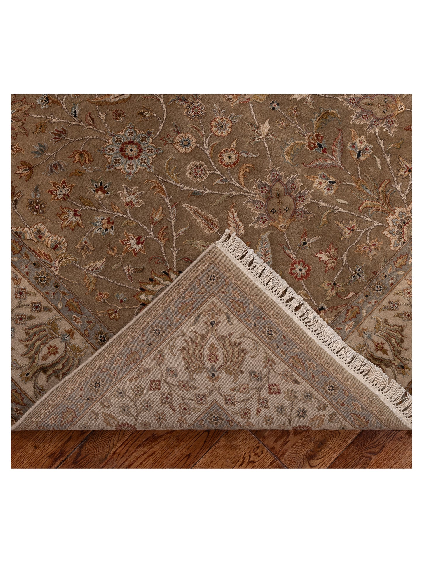 Imperial Silk 153368 Brown Beige 6x9 Hand Knotted Rug