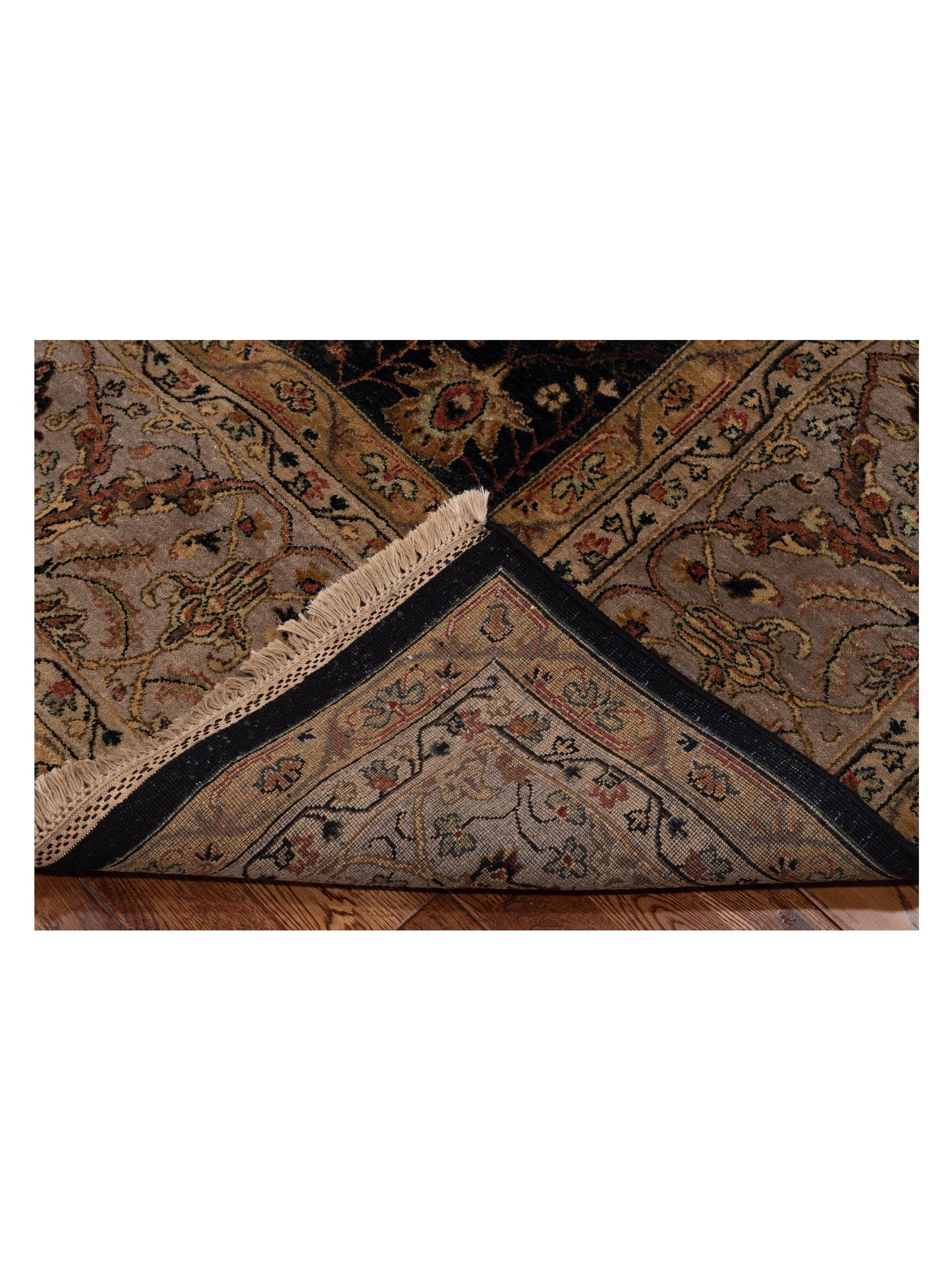 Platinum 115019 Navy Silver 8.2x9.9 Hand Knotted Rug
