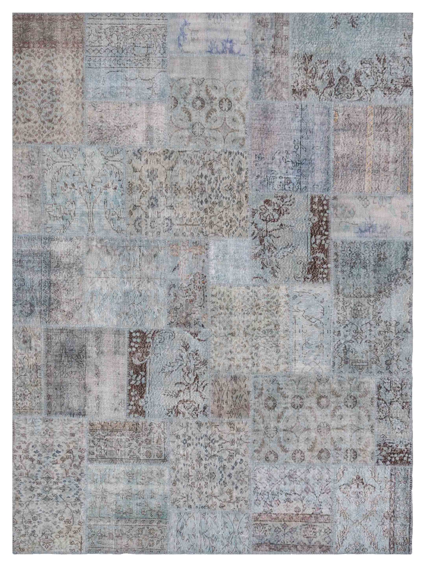 Pasha Turkish Vestige Patchwork  Blue  Contemporary