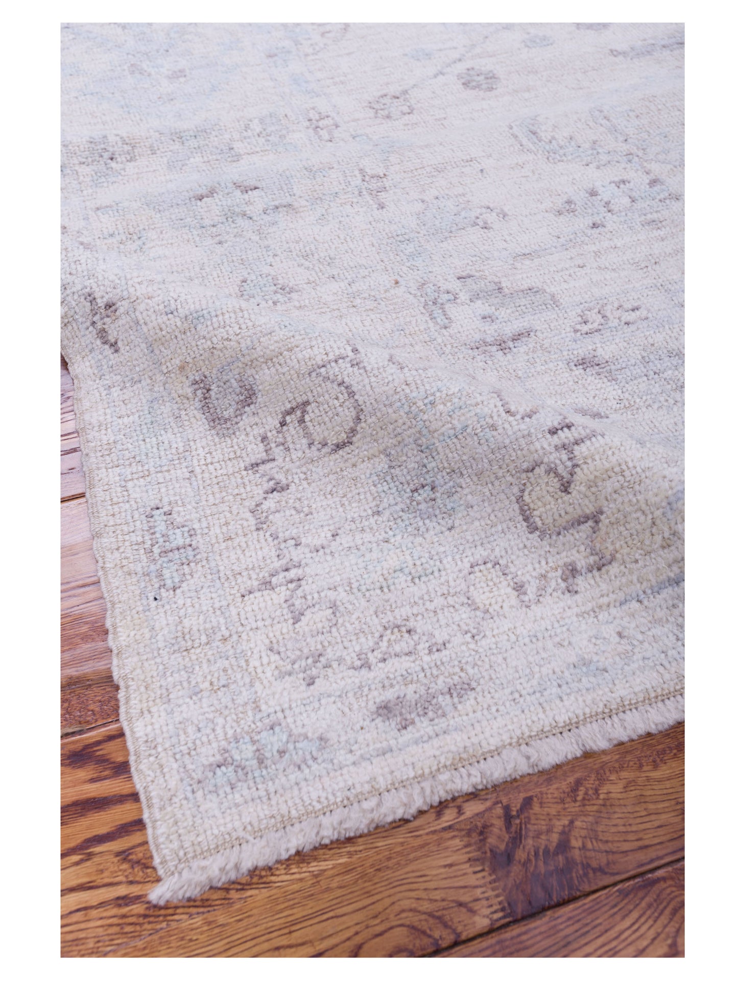 Angora Oushak 125225 Ivory Ivory 7.10x9.6 Hand Knotted Rug