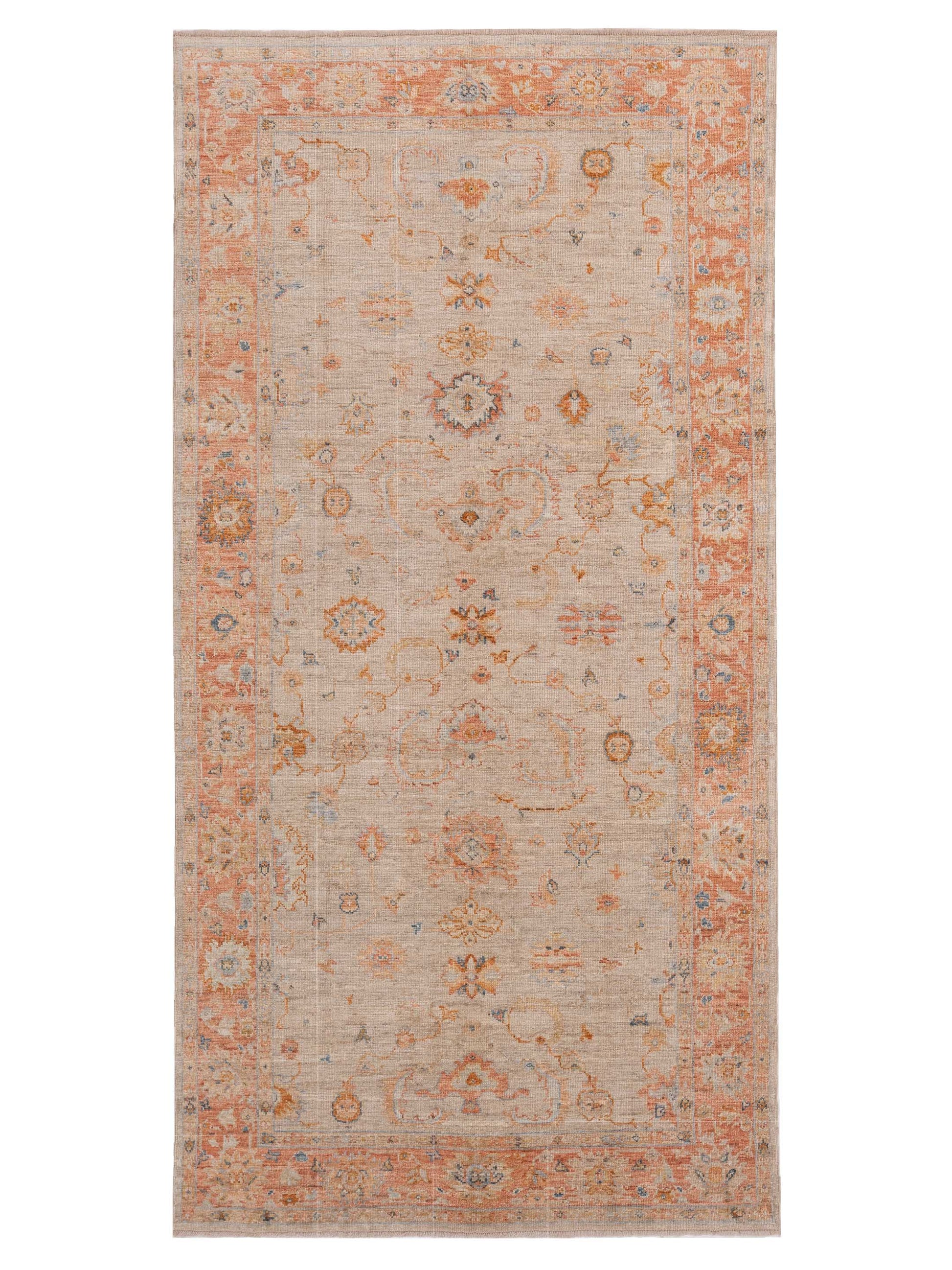 Anadol Angora Oushak  Ivory Rust Traditional