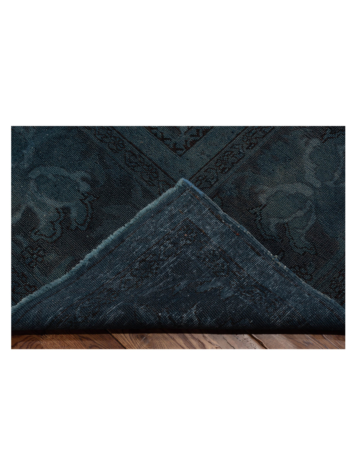 Vintage 68355 Navy 10.7x13.10 Hand Knotted Rug