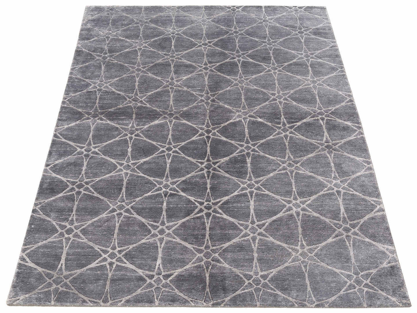 Tibetino 120496 Gray Gray 6.1x9 Hand Knotted Rug
