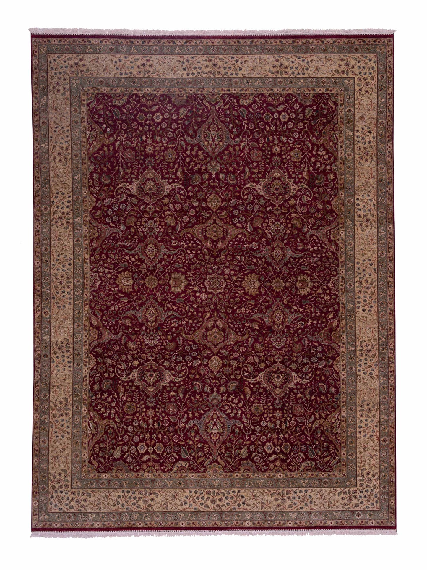 Rajpur Platinum  Red Cream Traditional
