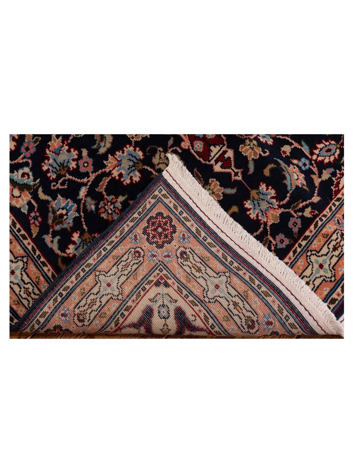 Crown 147779 Navy Pink 4x6 Hand Knotted Rug