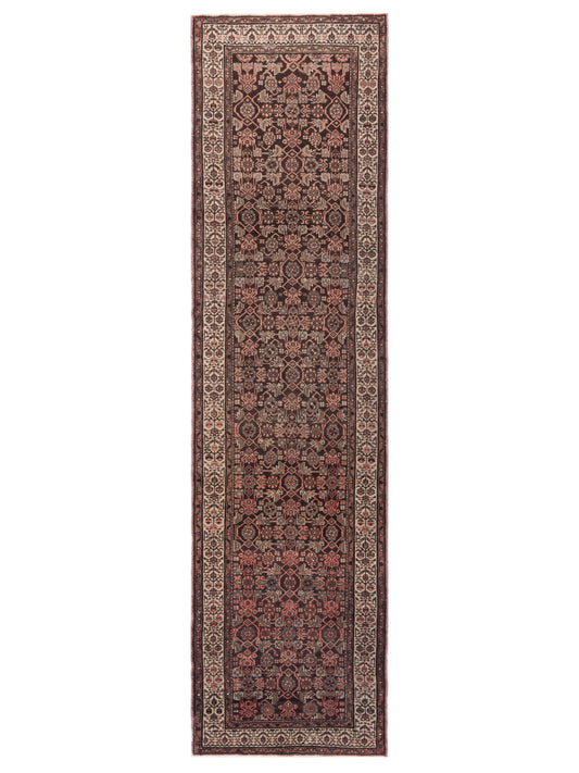Pasha Antique Heirloom  Dark Brown Ivory Traditional