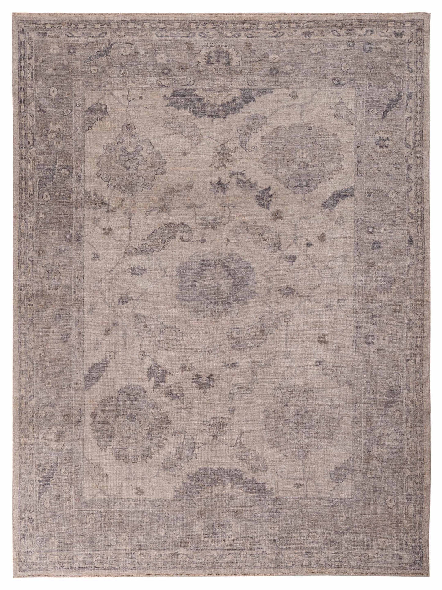 Anadol Angora Oushak  Ivory Gray Traditional