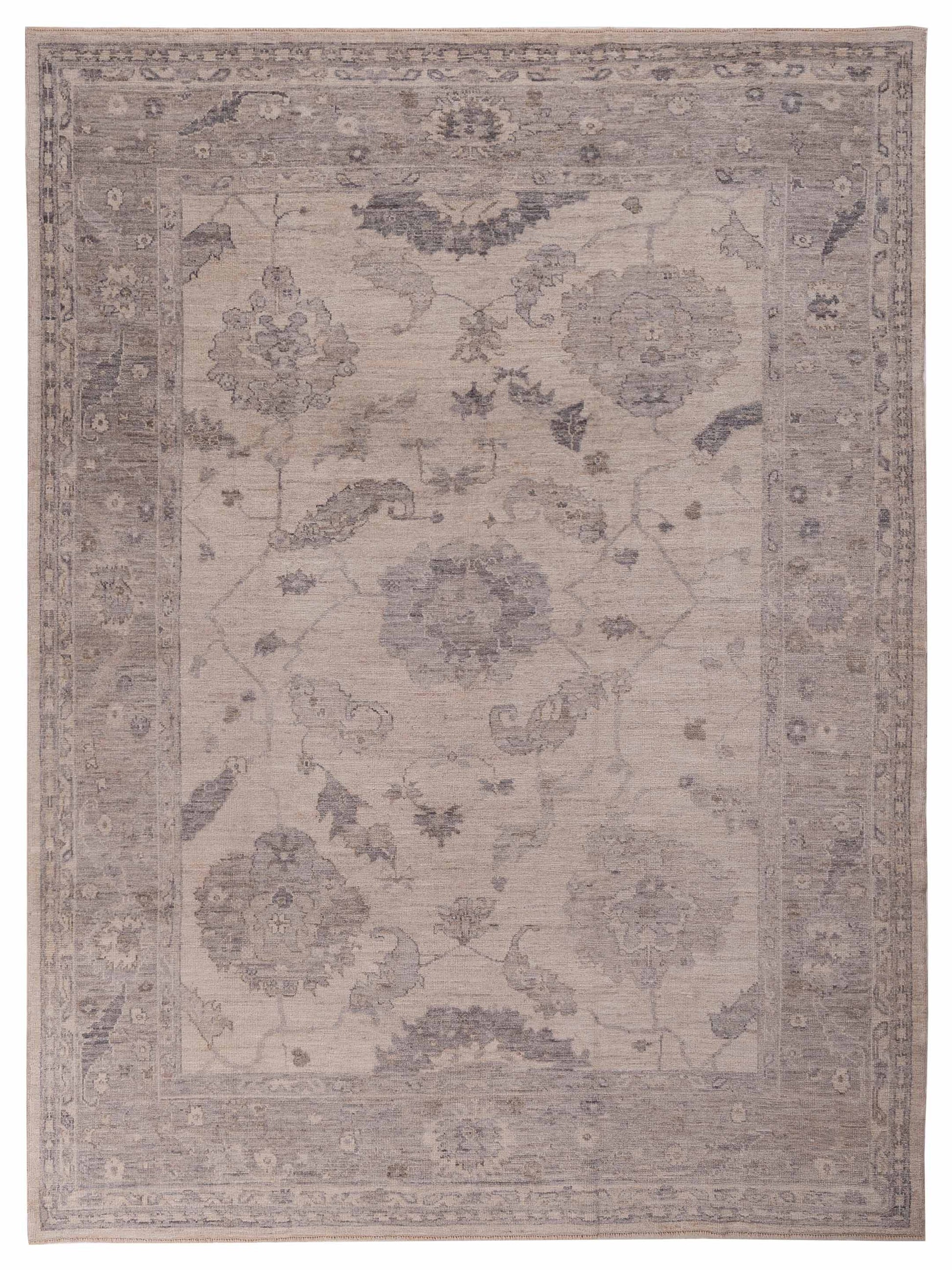 Anadol Angora Oushak  Ivory Gray Traditional