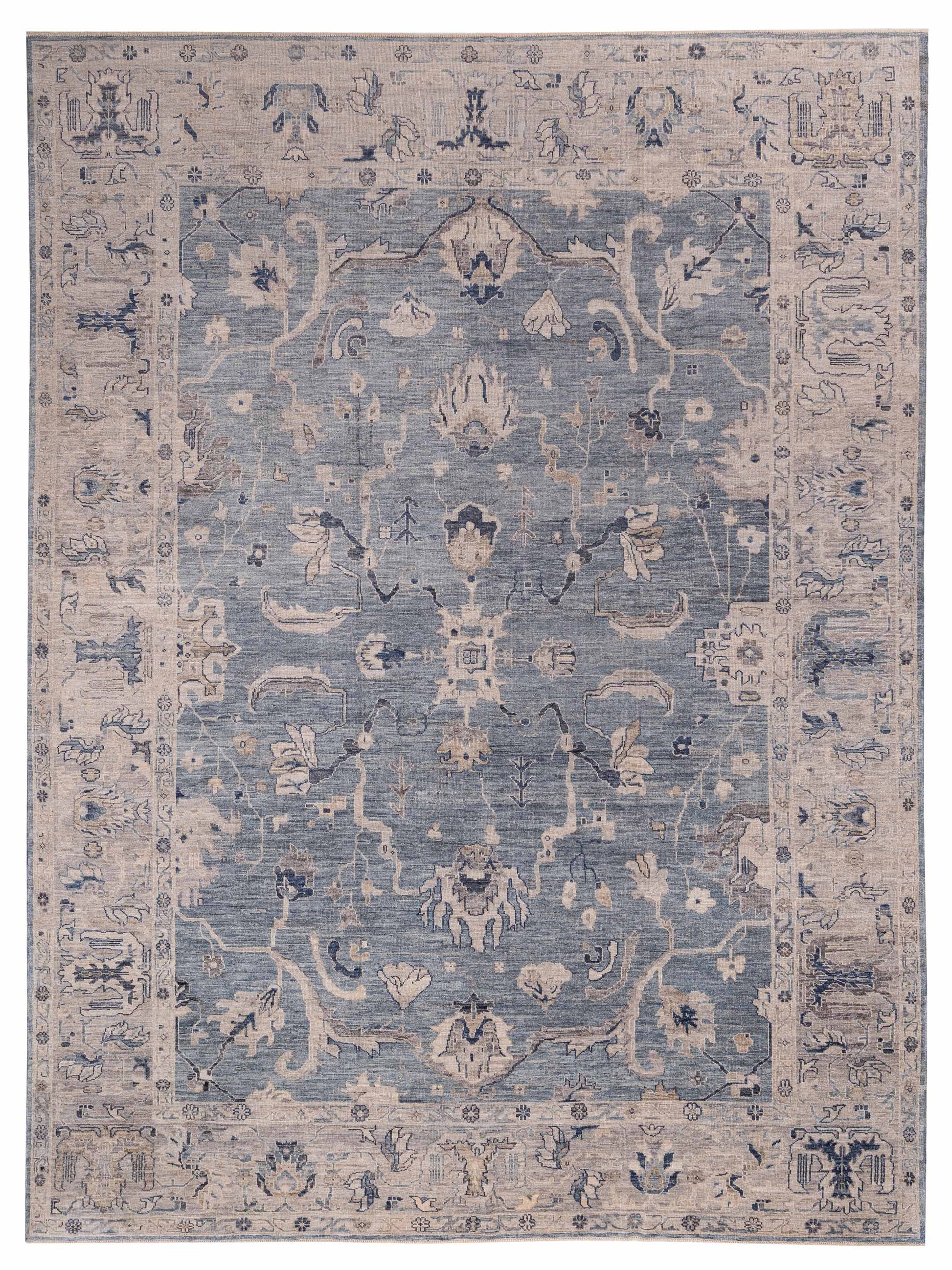Anadol Angora Oushak  Blue Gray Traditional