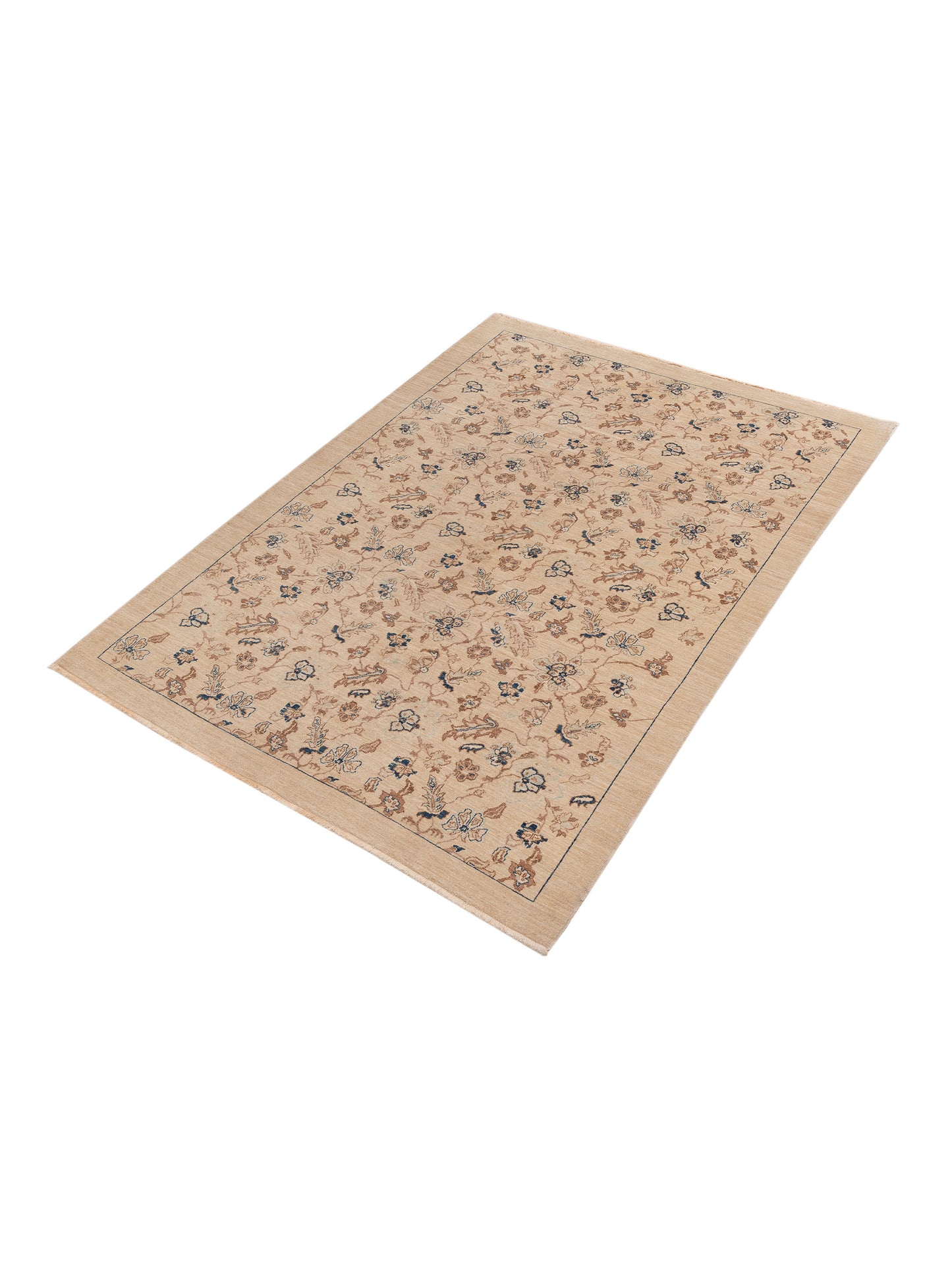 Laila 108814 Beige Beige 6.2x8.9 Hand Knotted Rug