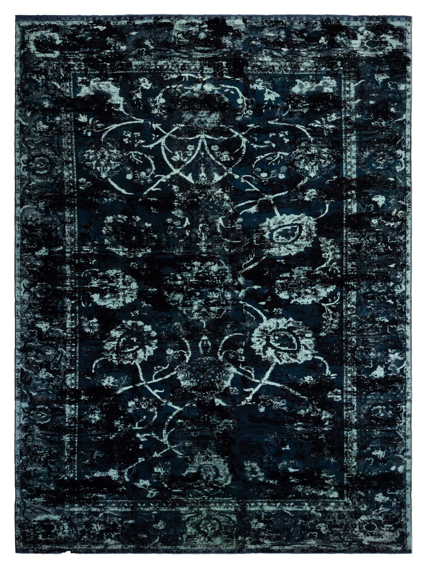 Pasha Vintage  Teal  Contemporary