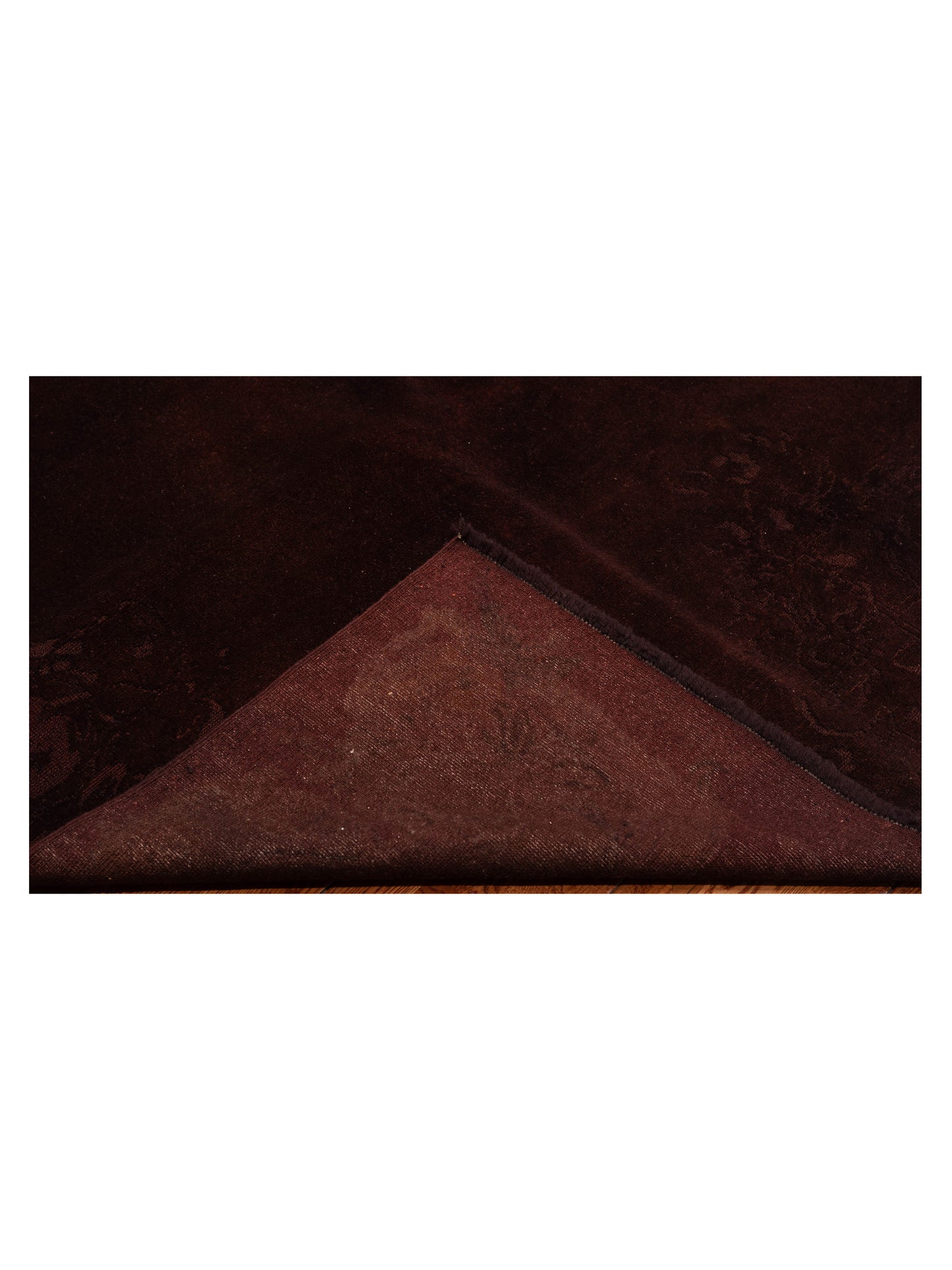 Vintage 109001 Dark Brown 6.10x9.6 Hand Knotted Rug