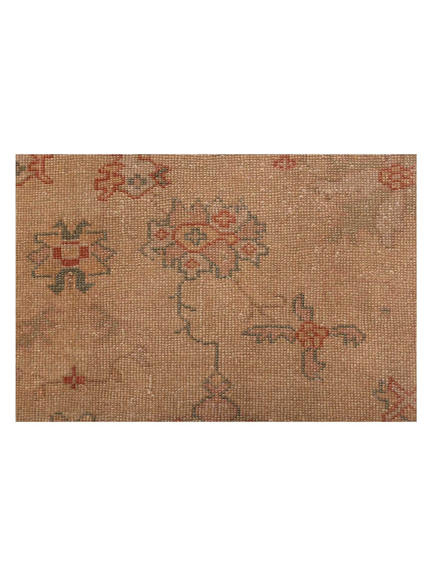 Anadol Oushak 97407 Gold Pink 6.7x9.1 Hand Knotted Rug