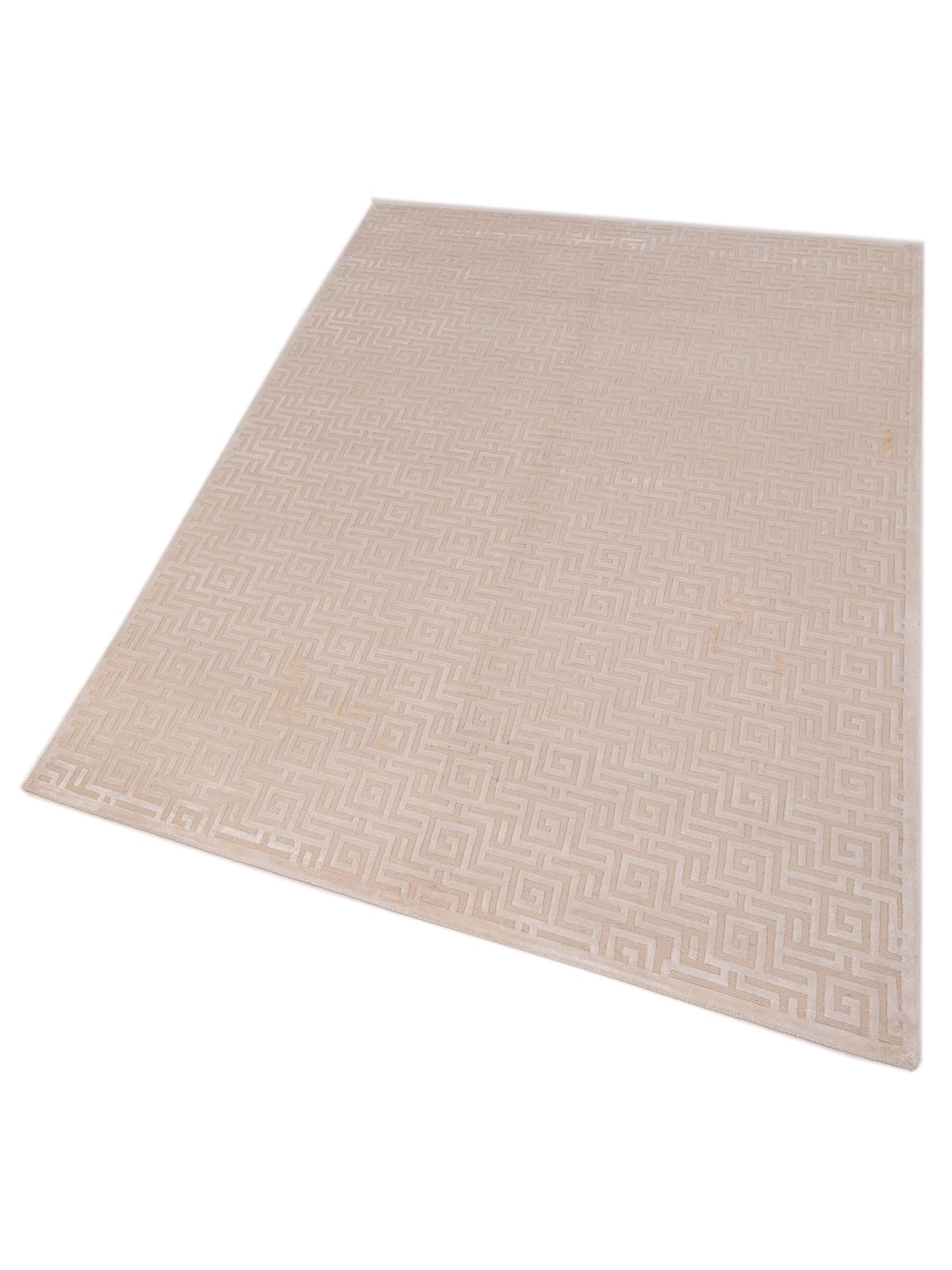 Tibetino 127487 Ivory Ivory 6.1x9.1 Hand Knotted Rug