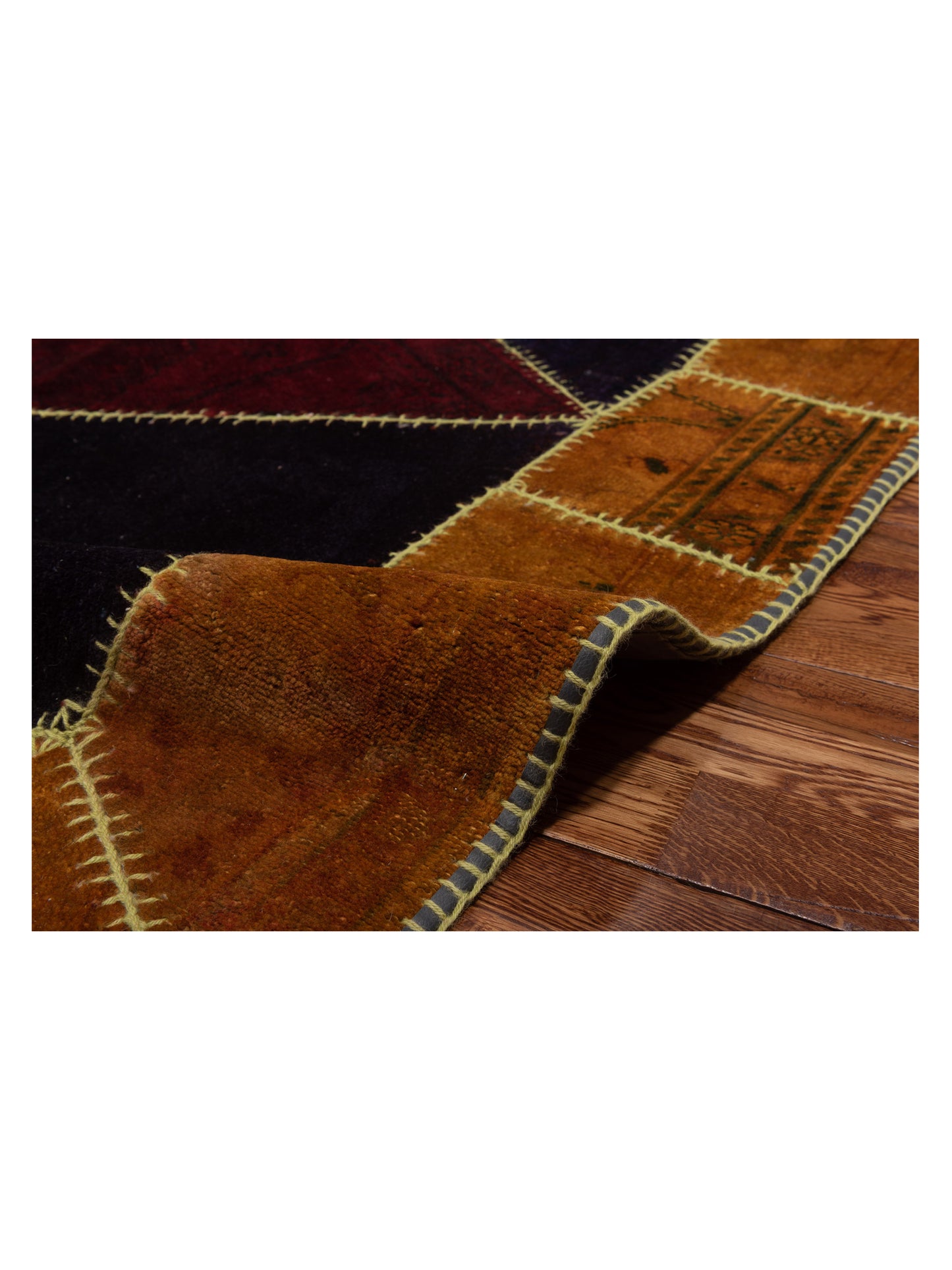 Turkish Vestige Patchwork 114231 Multi 8.2x9.6 Hand Knotted Rug