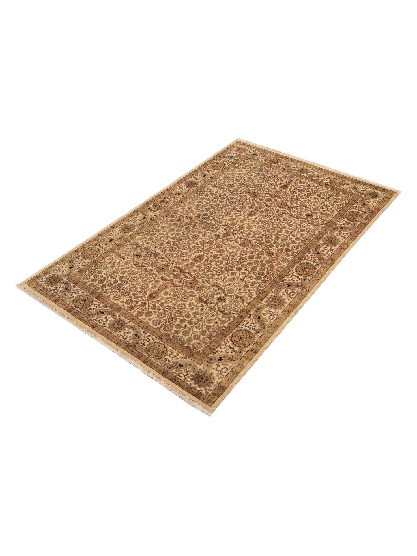 Sivas 88345 Ivory Ivory 6x9.2 Hand Knotted Rug