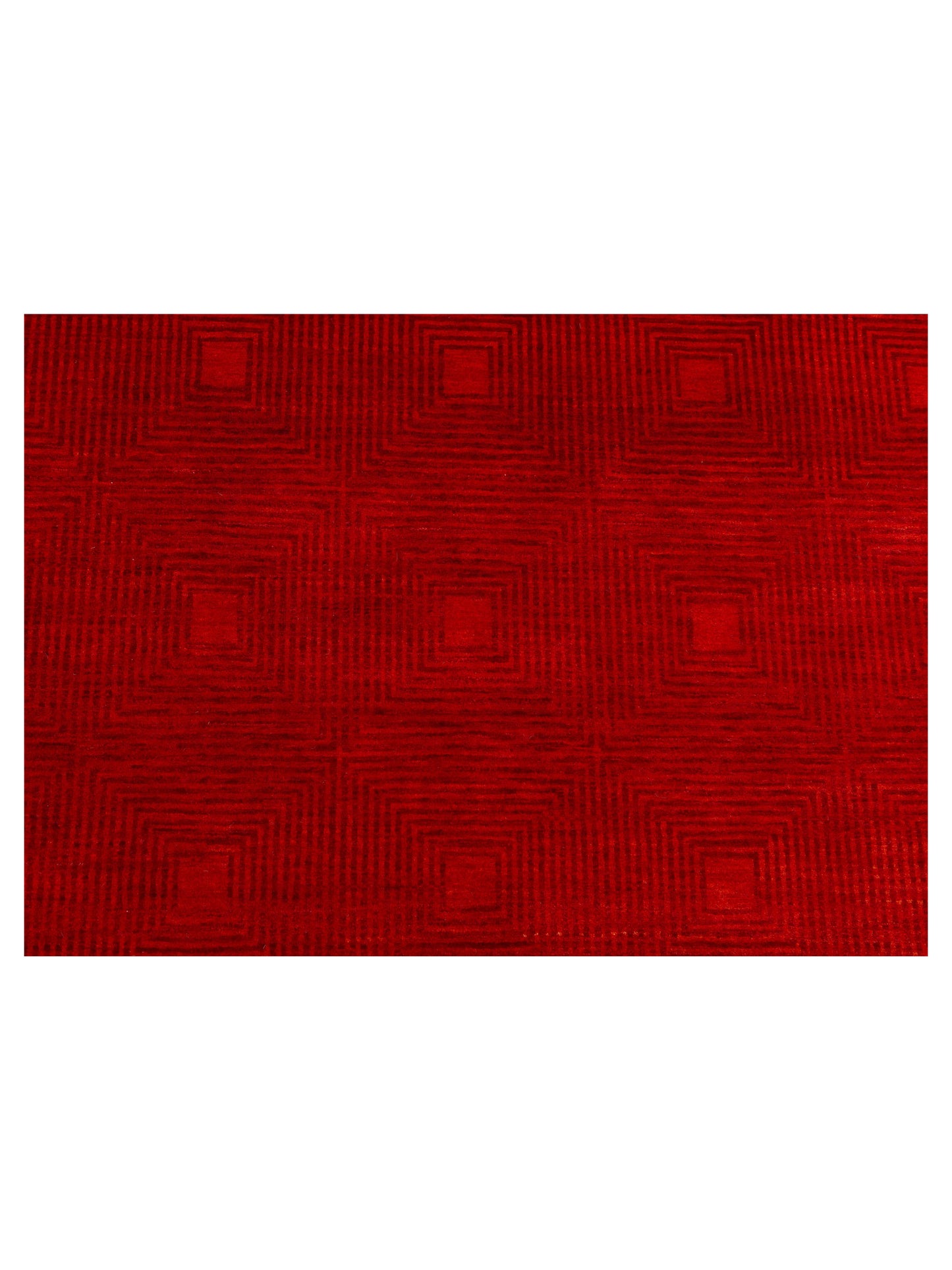 Loribaft 108462 Red Red 8.10x11.10 Hand Knotted Rug