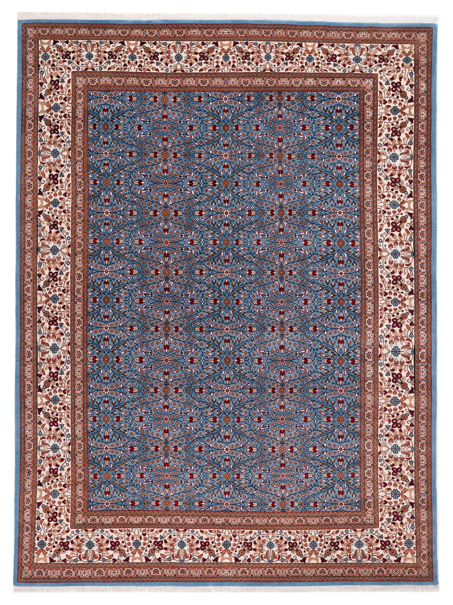 Pasha Kayseri  Light Blue Ivory Traditional