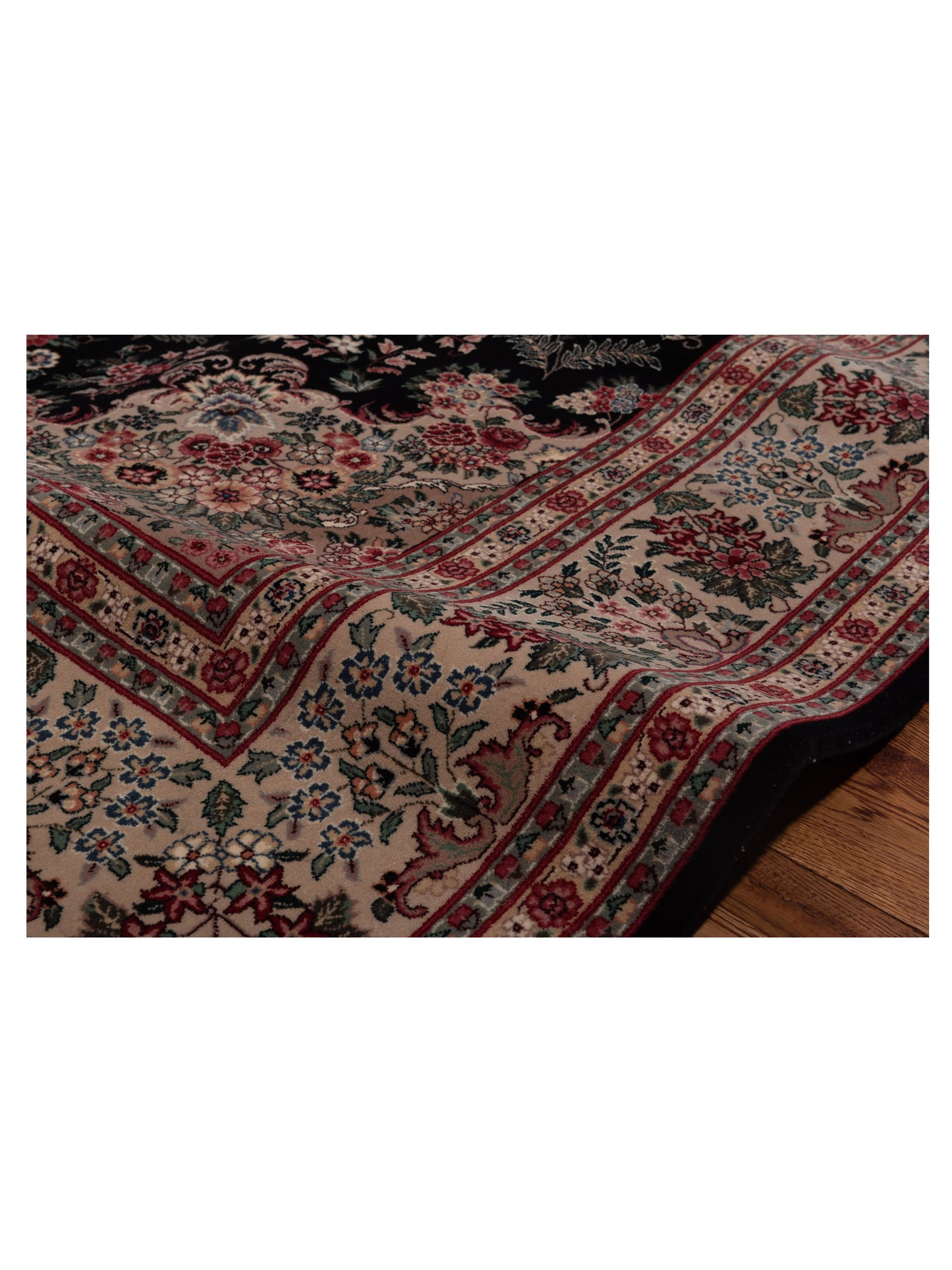Magnolia 104652 Green Beige 7.11x9.7 Hand Knotted Rug