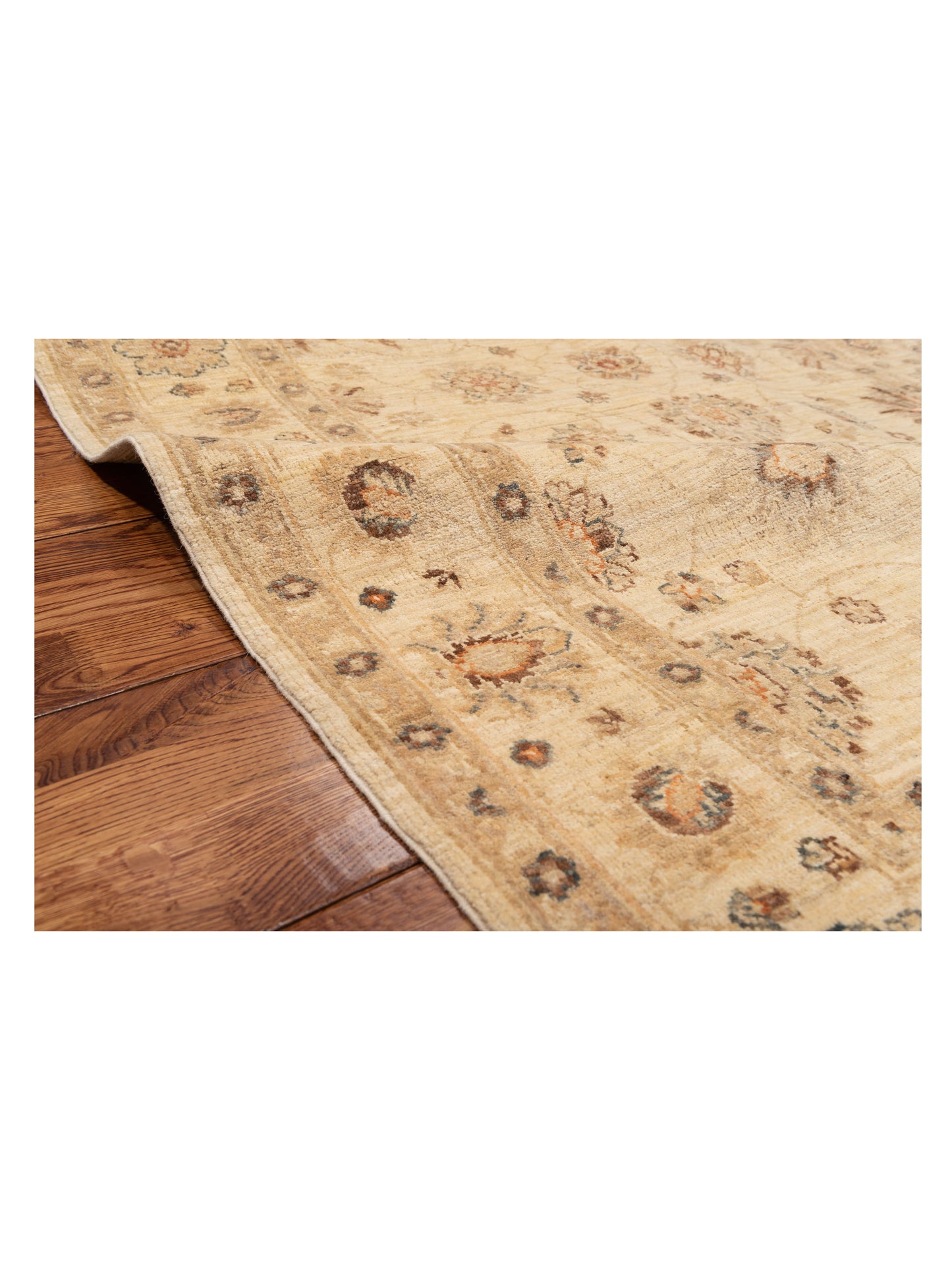 Sultan 119013 Ivory Ivory 4.1x5.11 Hand Knotted Rug