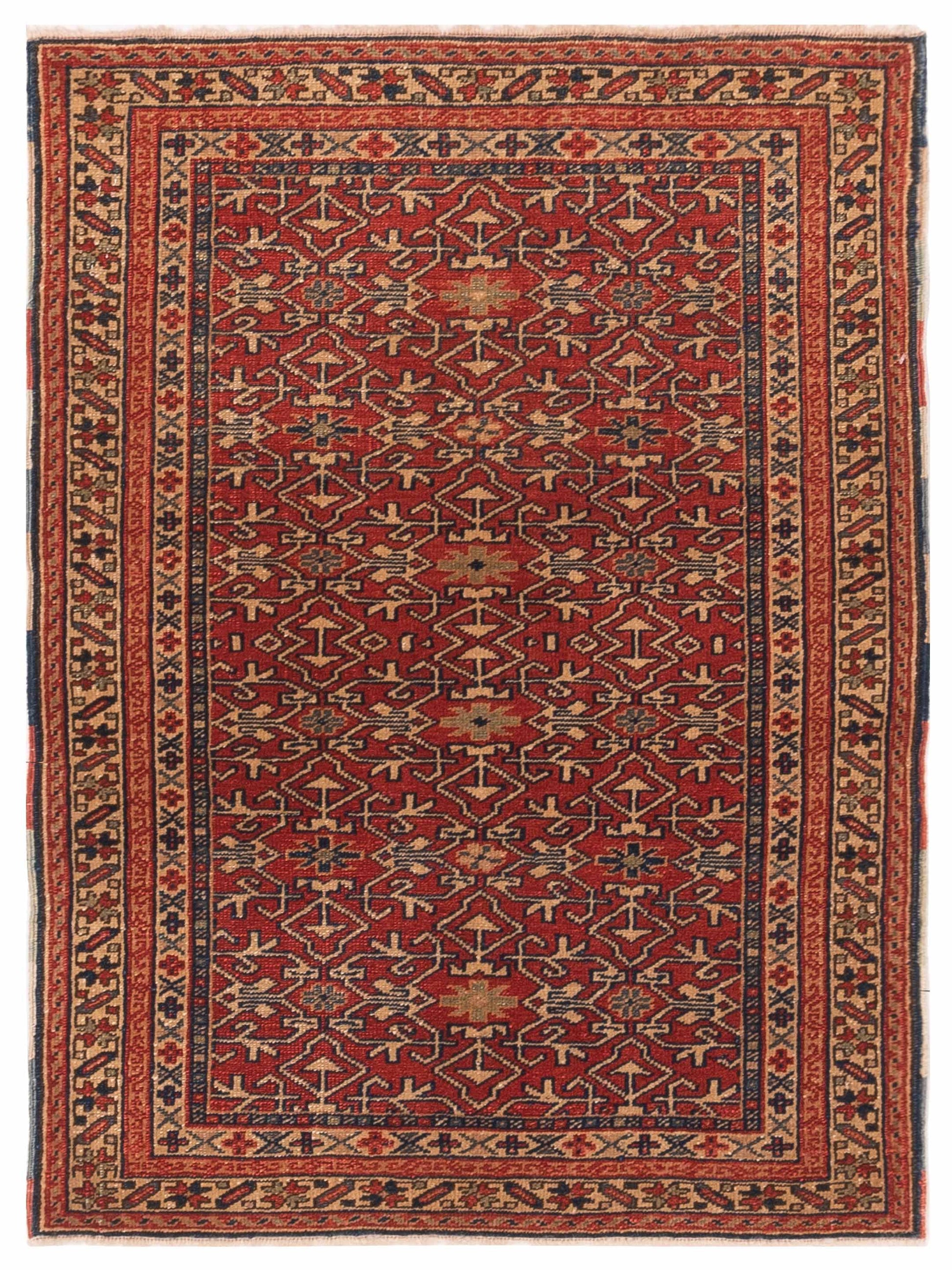 Pasha Antique Loom  Red Ivory Traditional