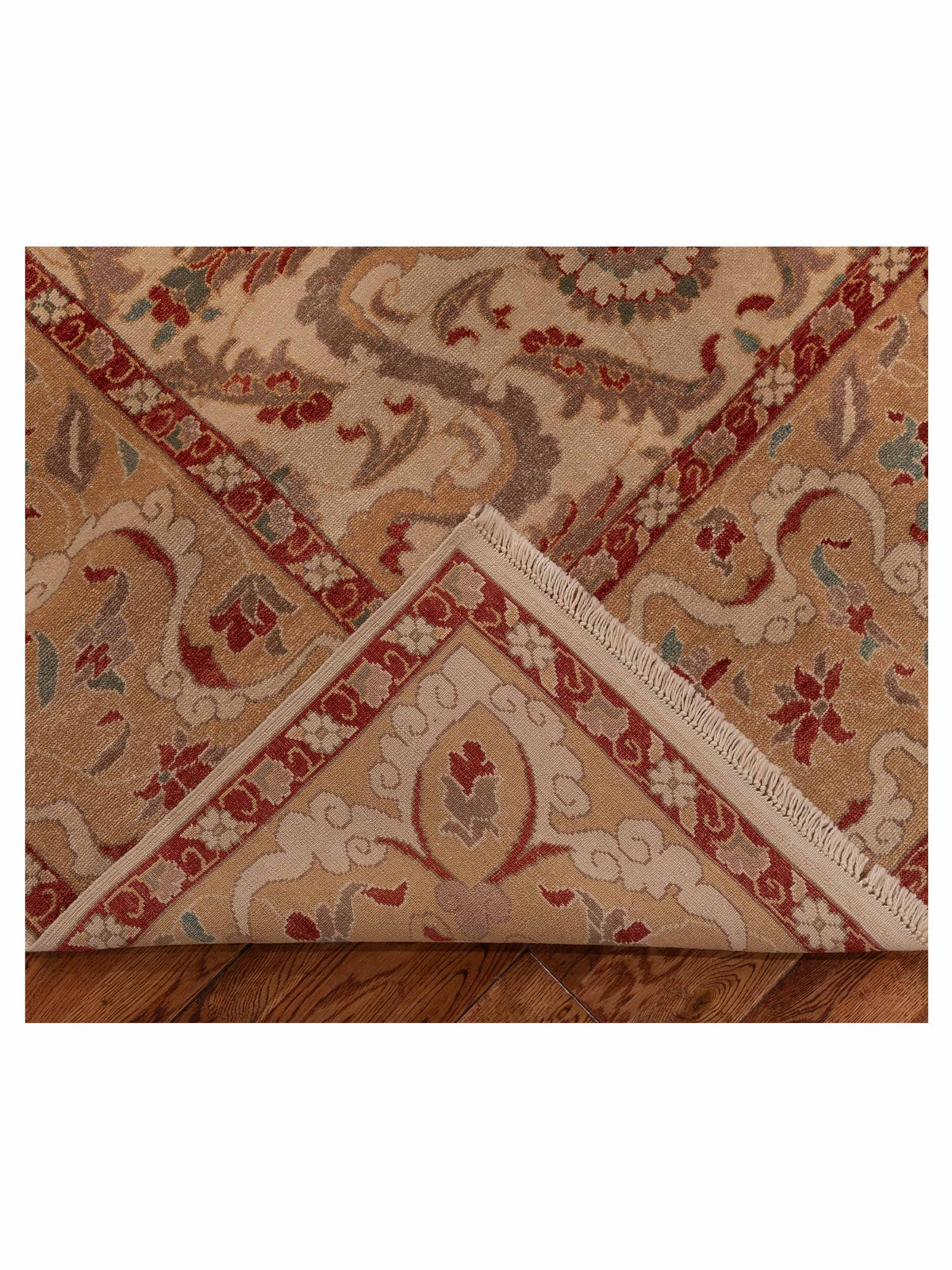 Antique Loom 104466 Ivory Gold 10.5x14.2 Hand Knotted Rug