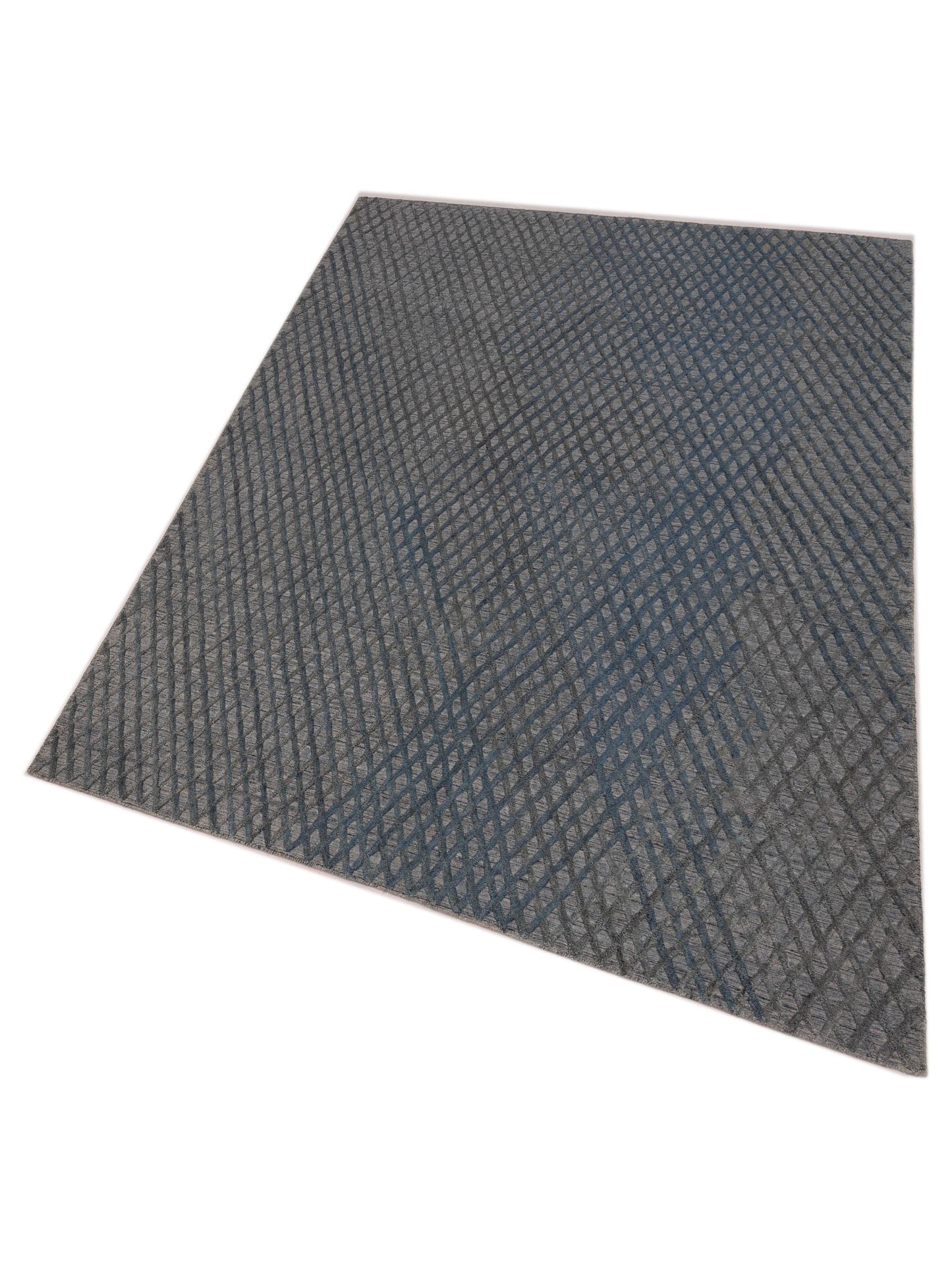 Himalayan 142603 Gray Blue Gray Blue 6.1x8.10 Hand Knotted Rug