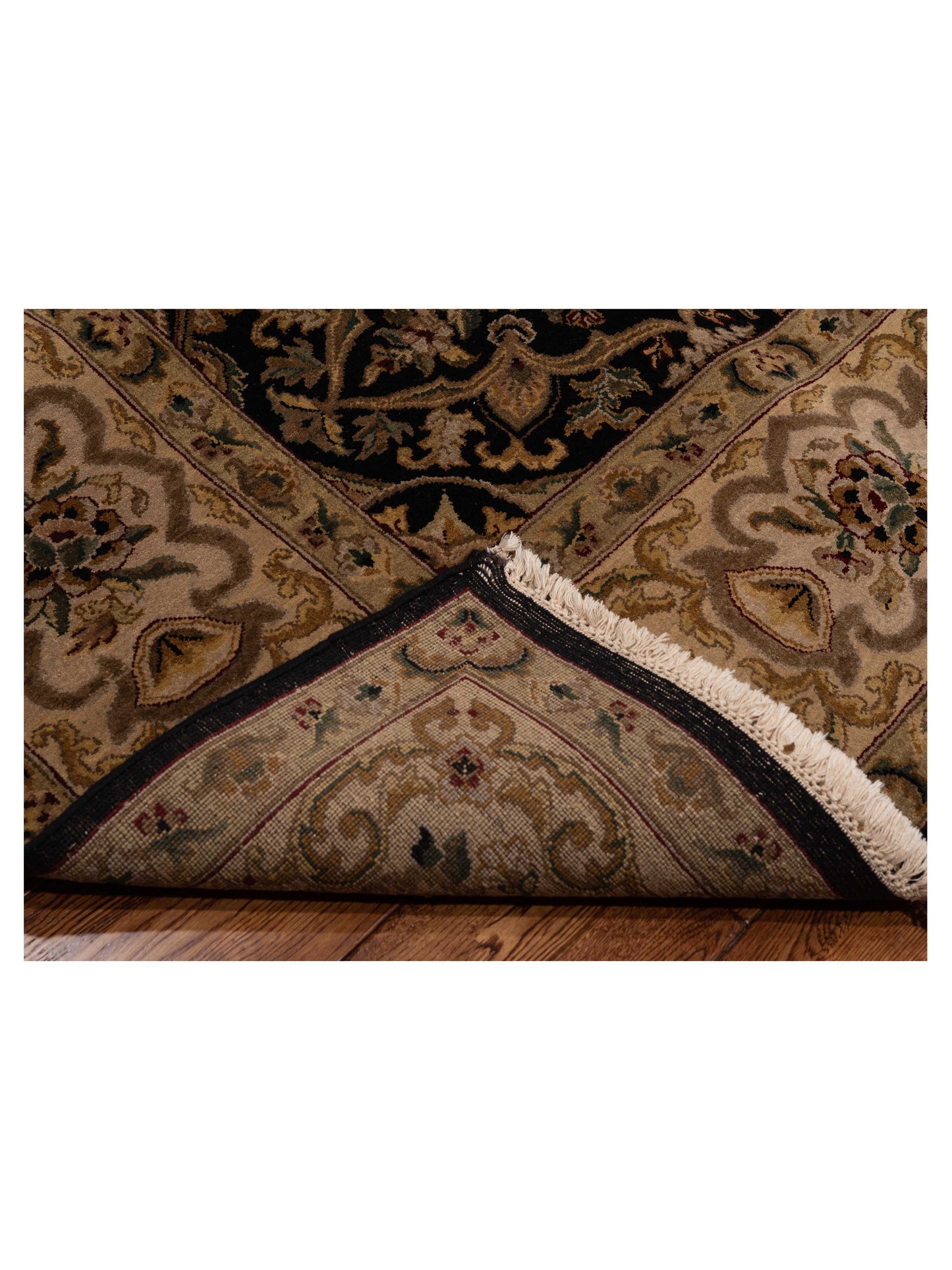 Jahan 90476 Black Ivory 8.2x10.4 Hand Knotted Rug