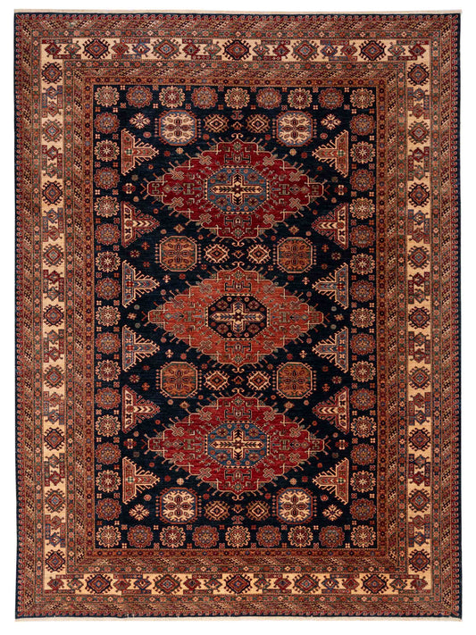 Nomad Super Kazak  Navy Ivory Tribal