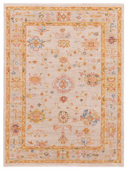 Anadol Angora Oushak  Ivory Silver Traditional