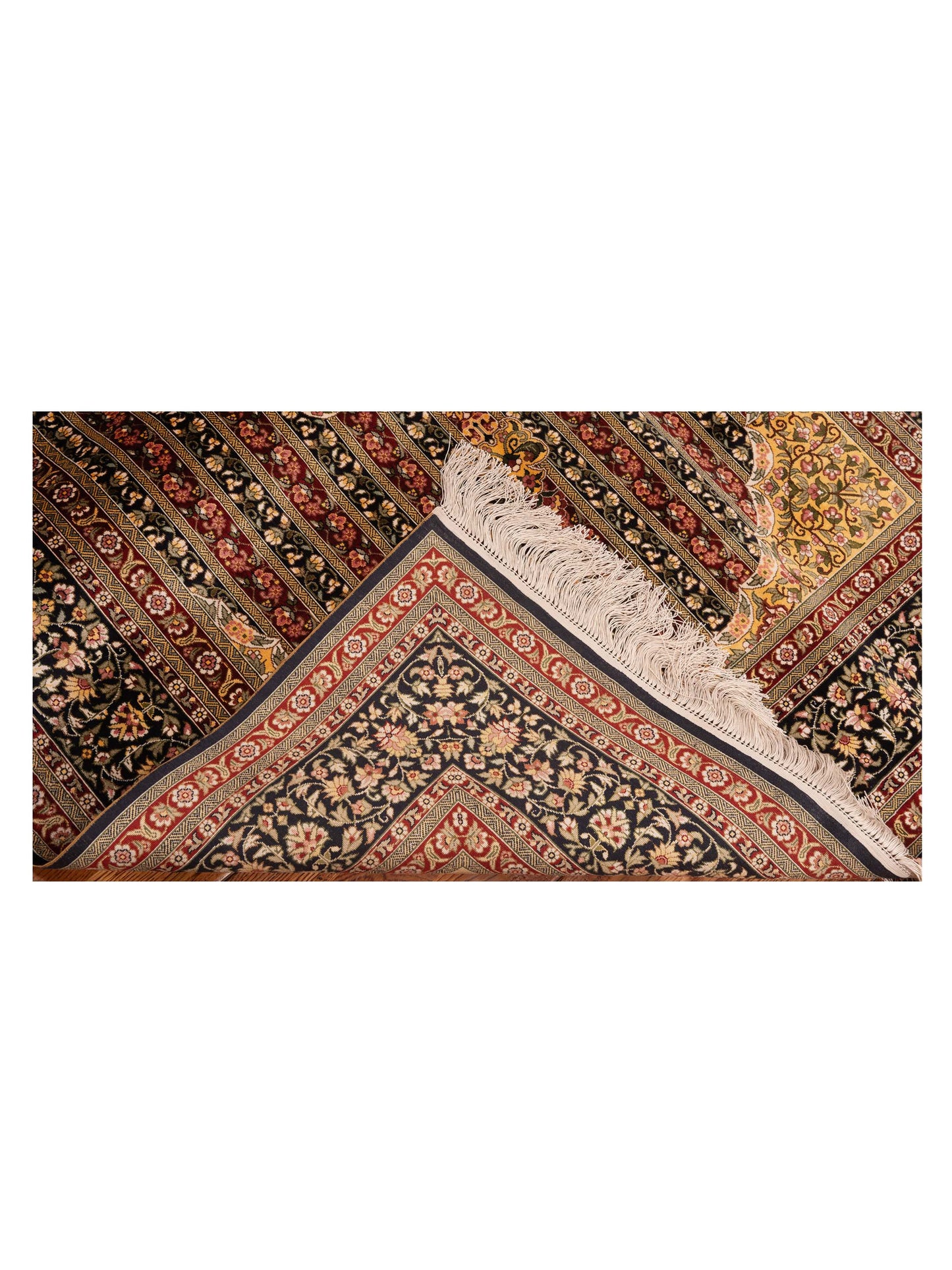 Pure Silk 125321 Multi 4.1x6.1 Hand Knotted Rug