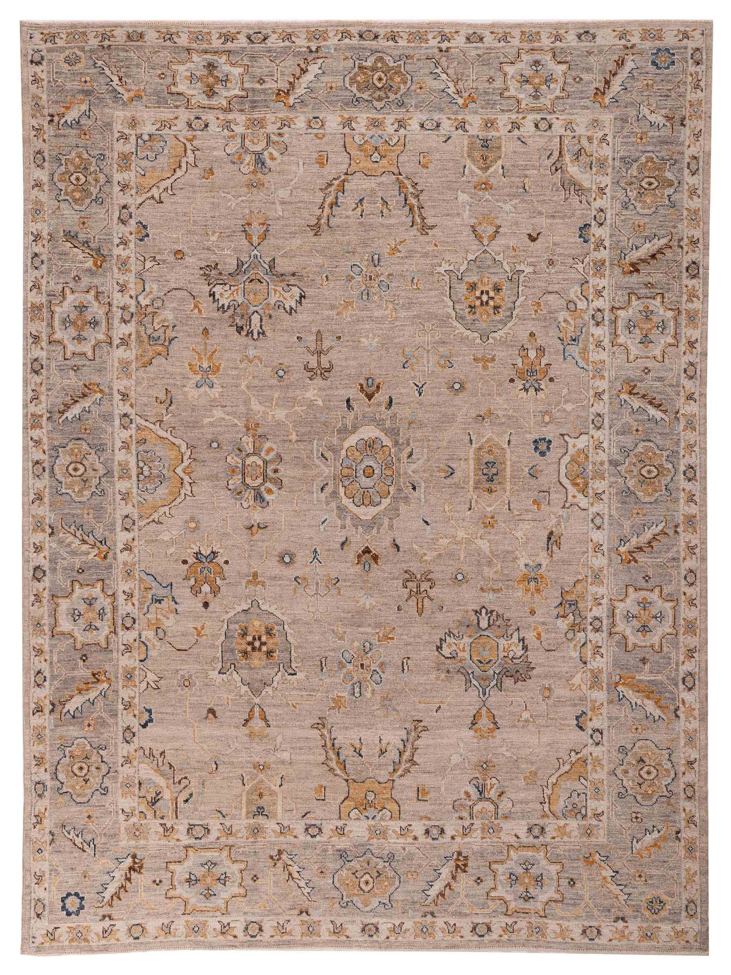 Anadol Angora Oushak  Silver Gray Traditional