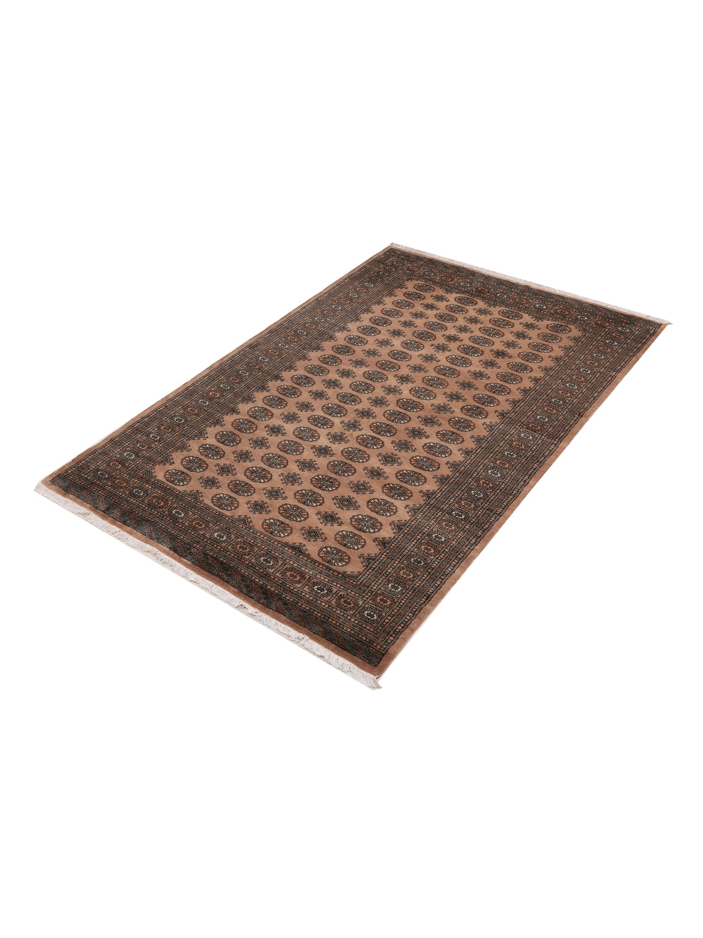 Bokhara 151407 Beige Beige 6.3x9.4 Hand Knotted Rug