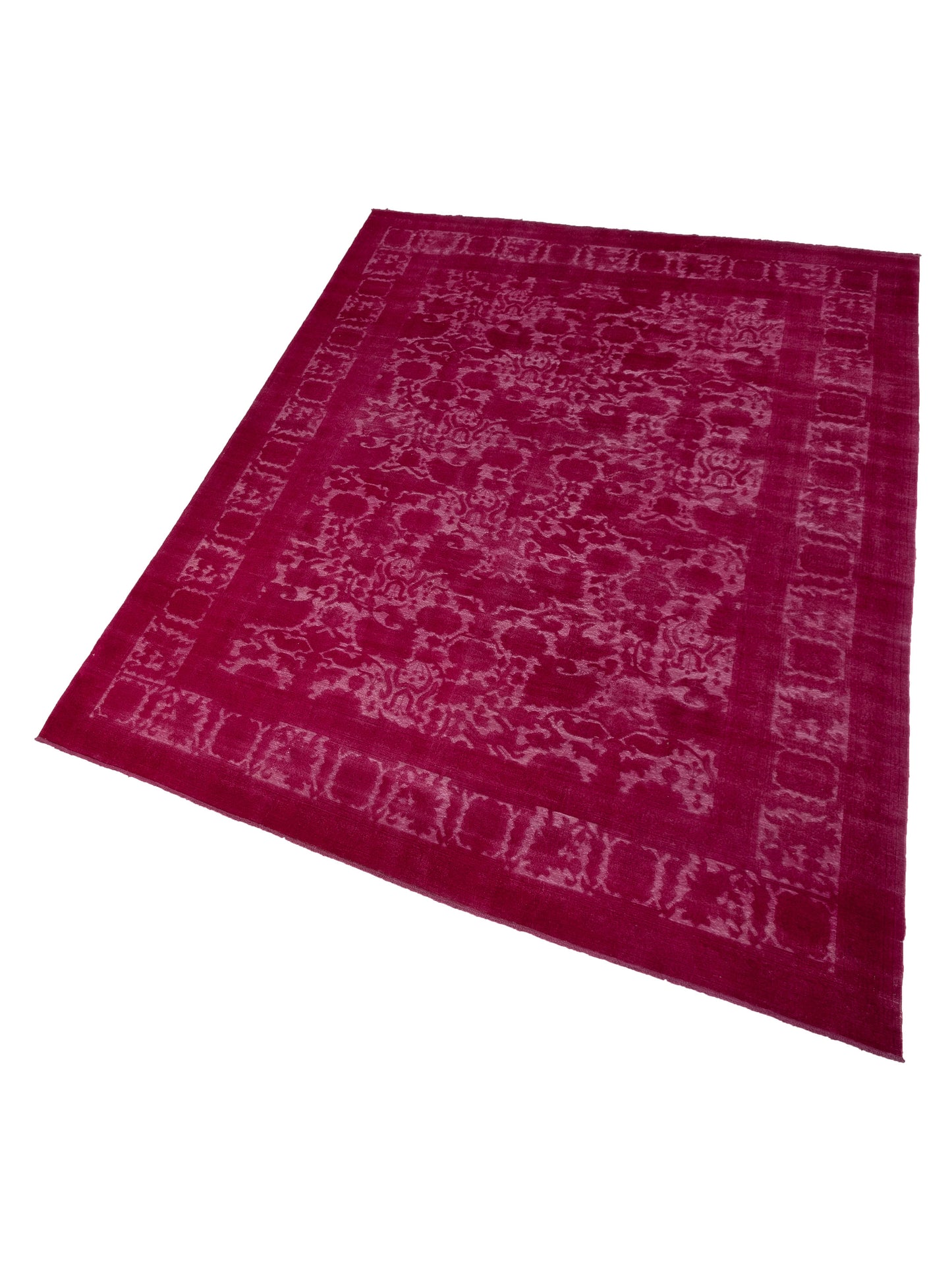 Vintage 107525 Pink 10.2x14.6 Hand Knotted Rug