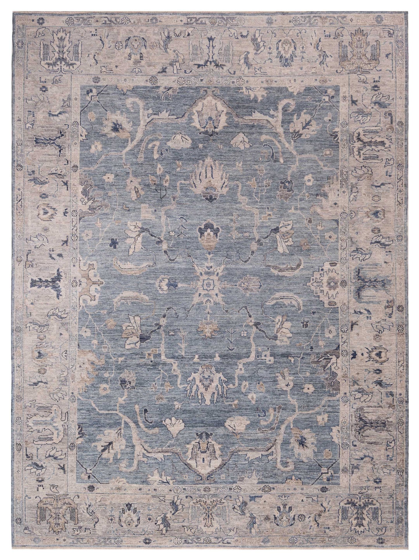 Anadol Angora Oushak  Blue Gray Traditional