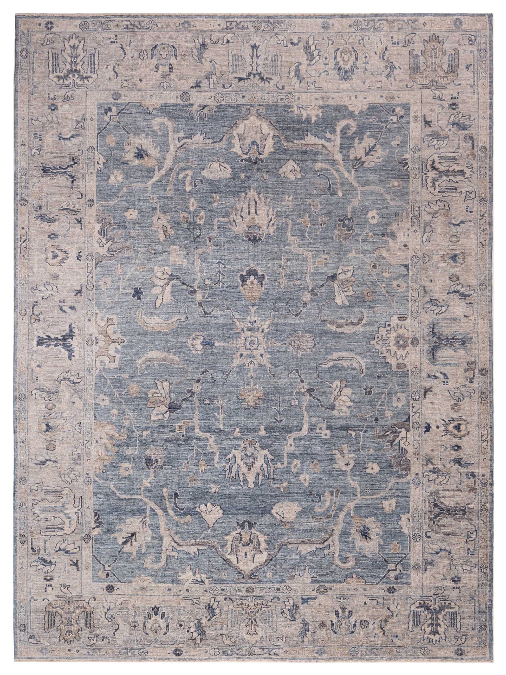 Anadol Angora Oushak  Blue Gray Traditional