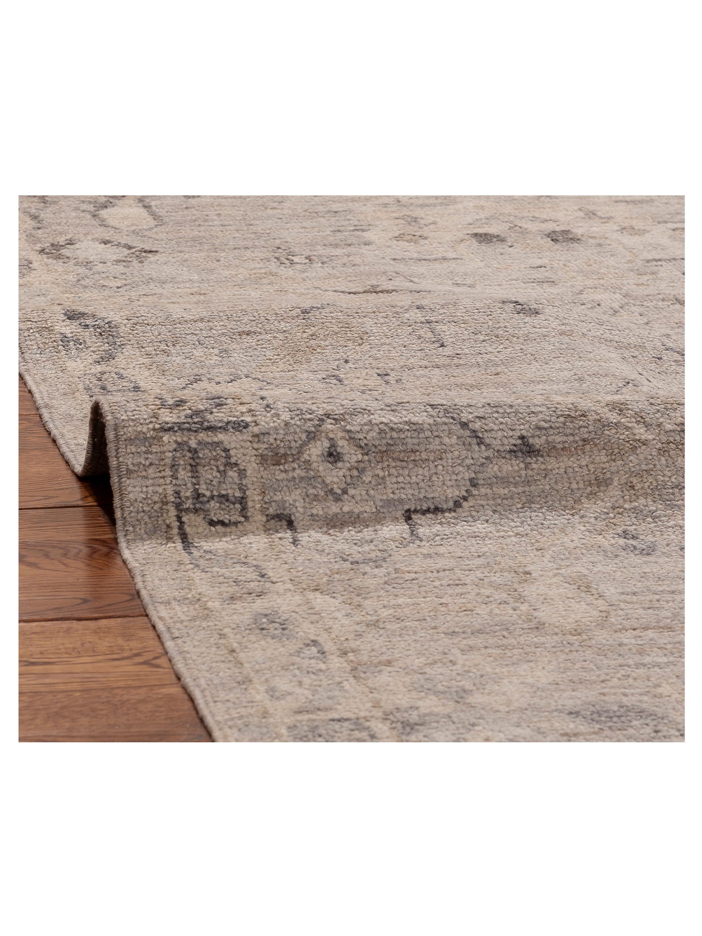 Angora Oushak 156062 Gray Gray 9x11.7 Hand Knotted Rug