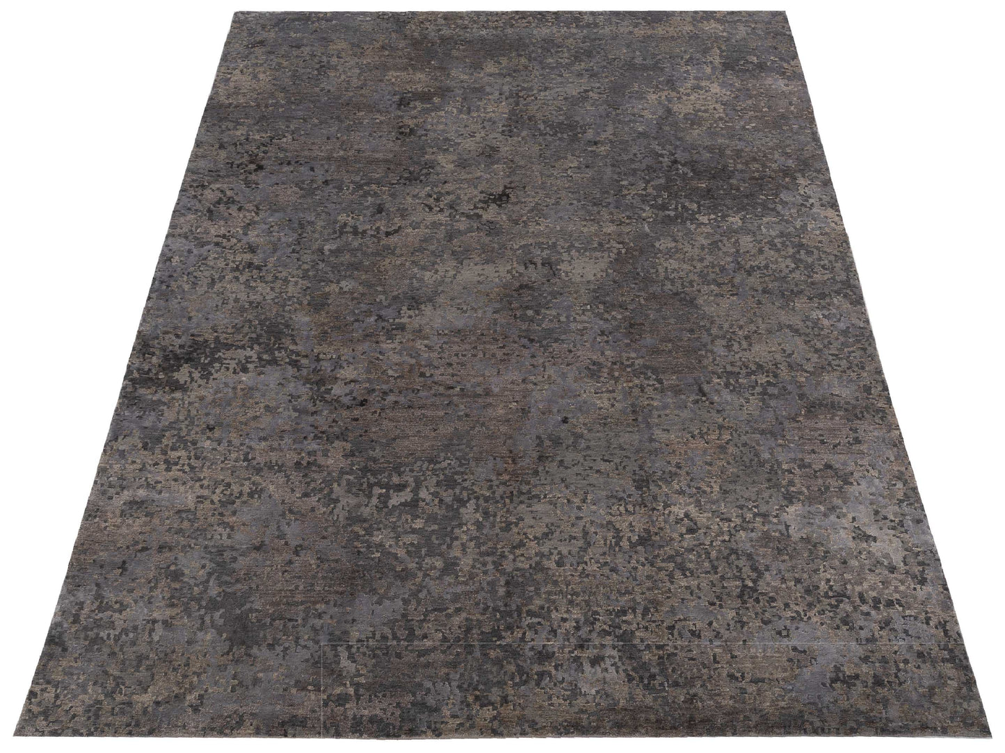 Tibetino 129337 Gray 9.11x13.9 Hand Knotted Rug